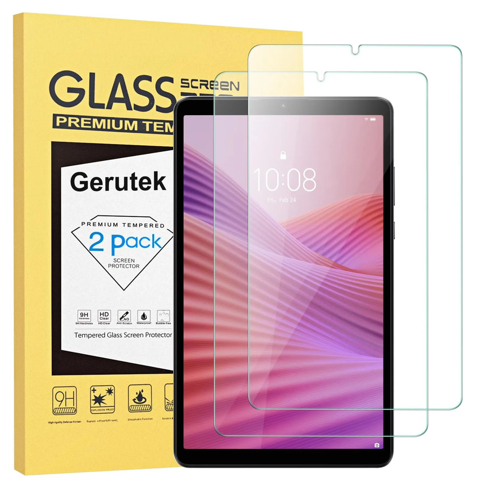 Gerutek 2 Pezzi Pellicola Protettiva per Lenovo Tab One/Tab K9 8.7'' 2025 - immagine 1