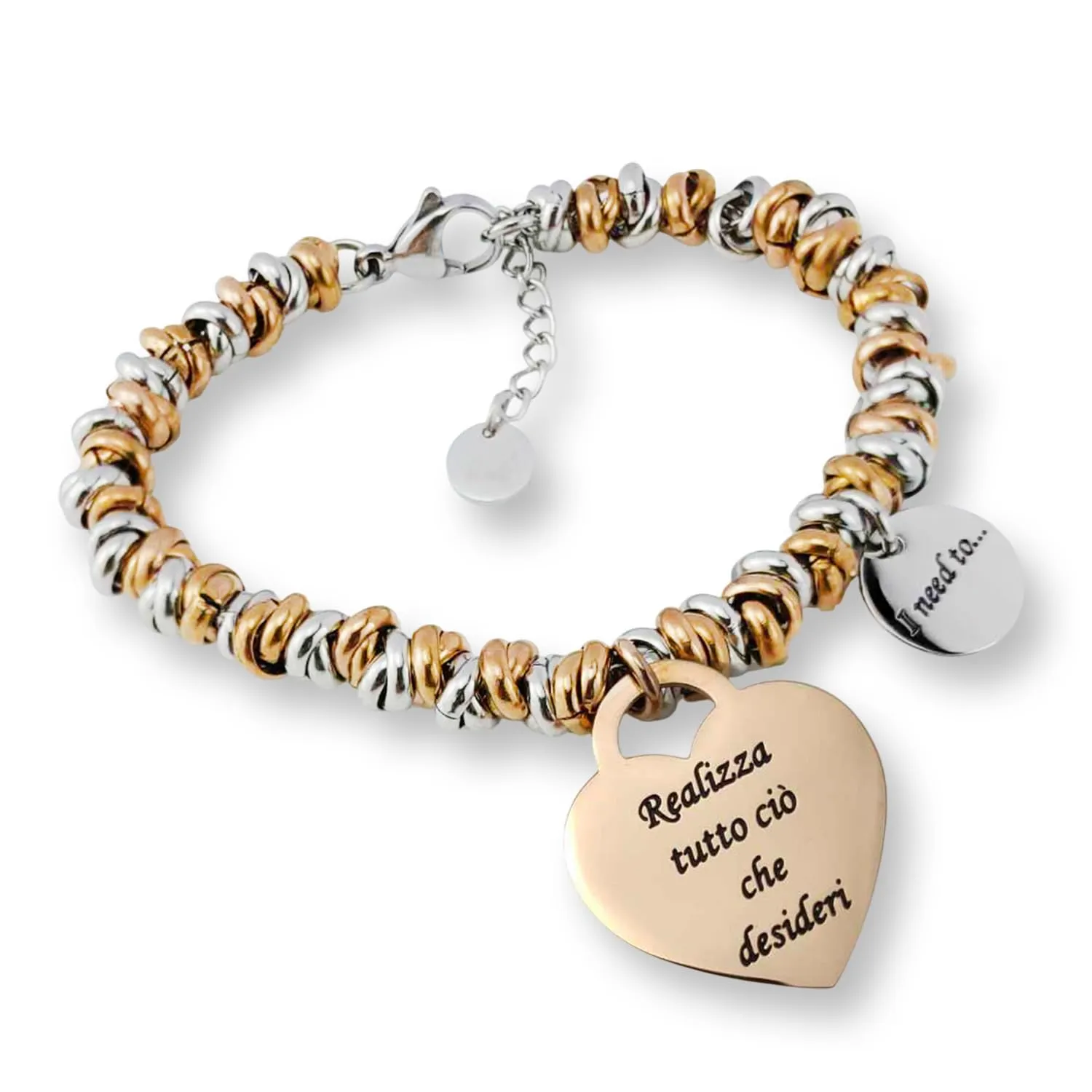 SAGA GIOIELLI® Bracciale donna I need to...Collections Protezione, Fortuna, Buoni Auspici, Amore (REALIZZA TUTTO CIO' CHE DESIDERI) - immagine 4