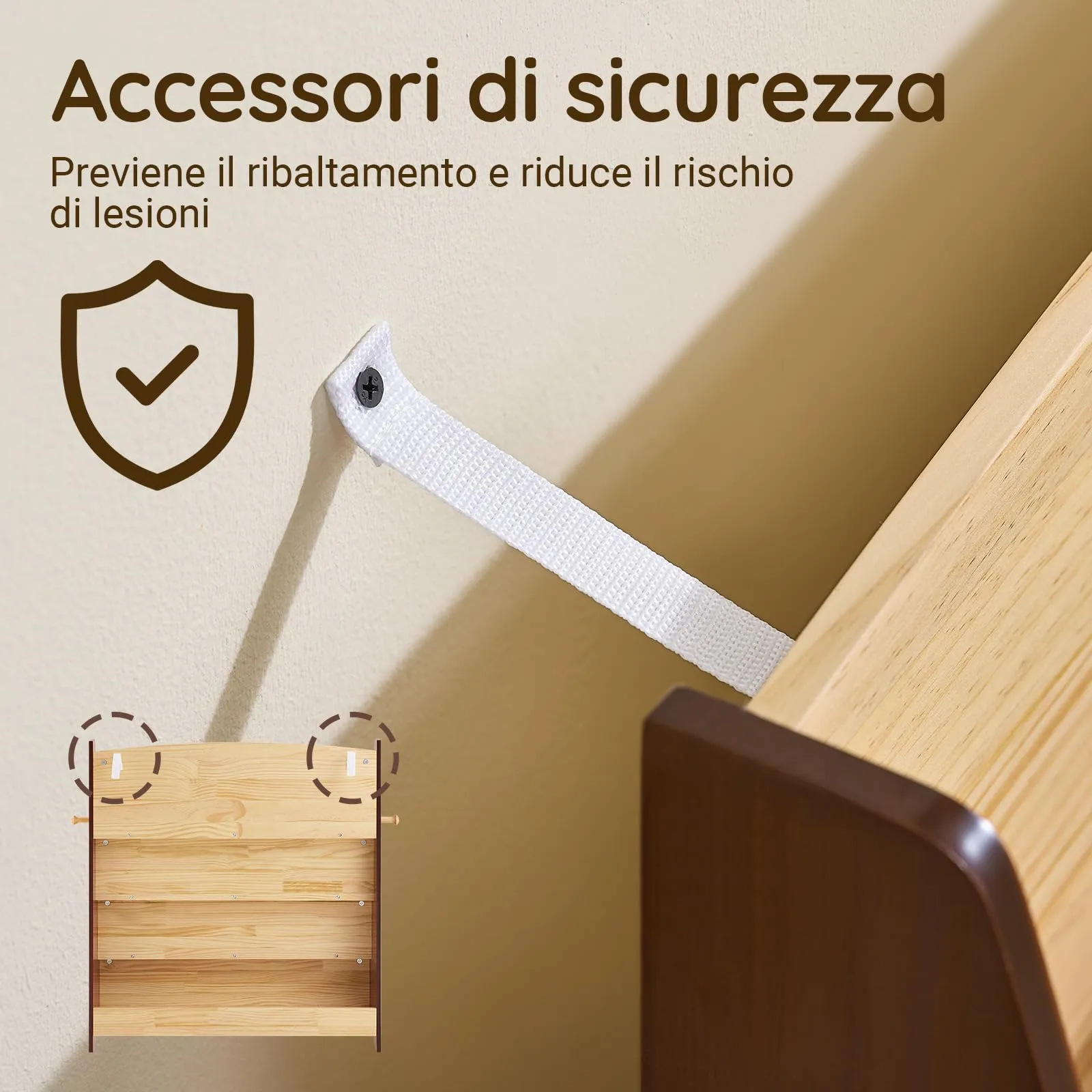 SoBuy Libreria Montessoriana per Bambini a 4 Ripiani 91x30x89 cm Cameretta - immagine 5