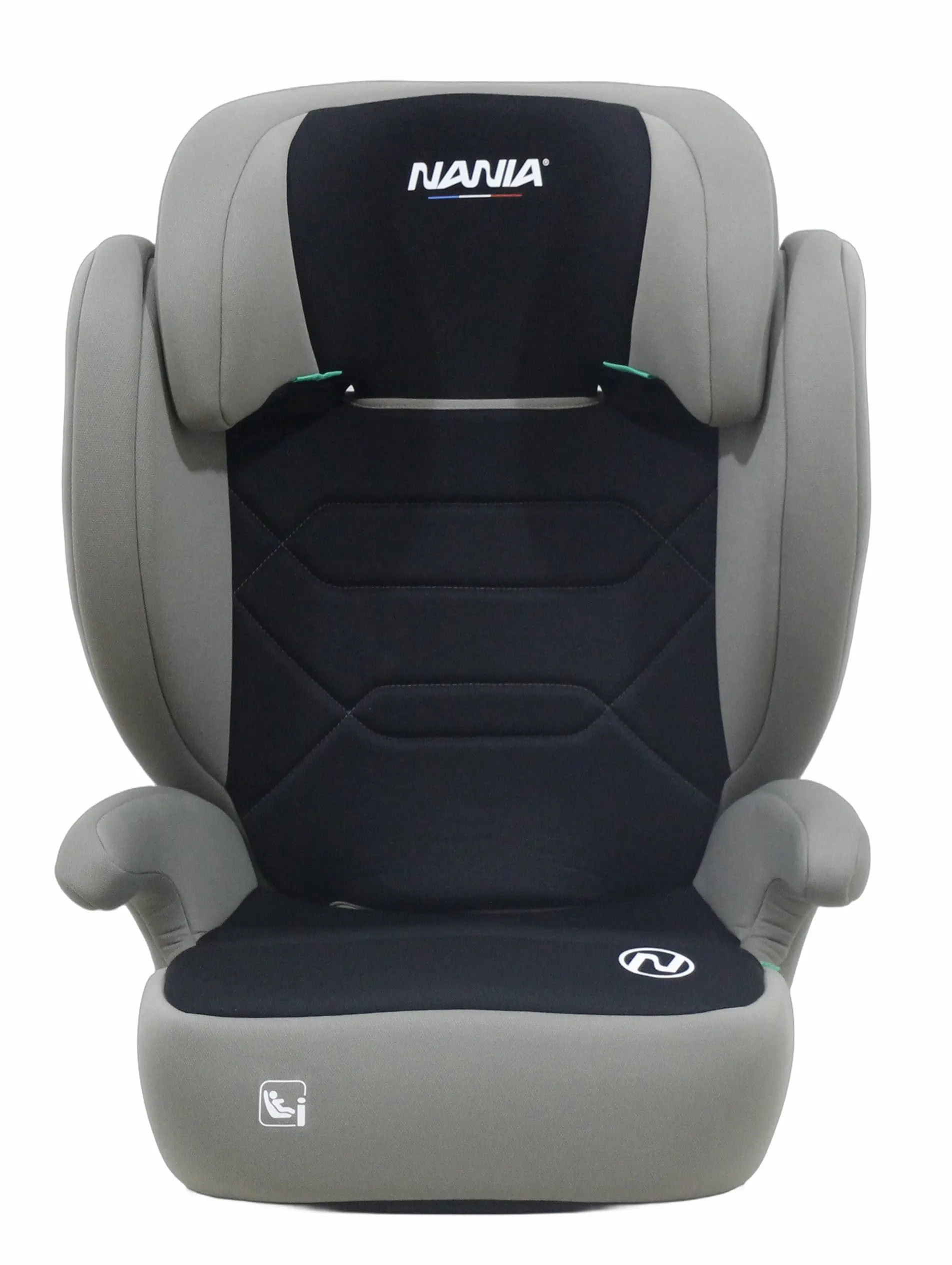 NANIA Belem, Seggiolino auto, 2 in 1, i-Size, 100-150 cm, da 3,5 a 12 anni, da 15 a 36 kg, cintura di sicurezza a 3 punti, Protezioni laterali, Poggiatesta Regolabile 9 Posizioni-non reclinabile - immagine 7
