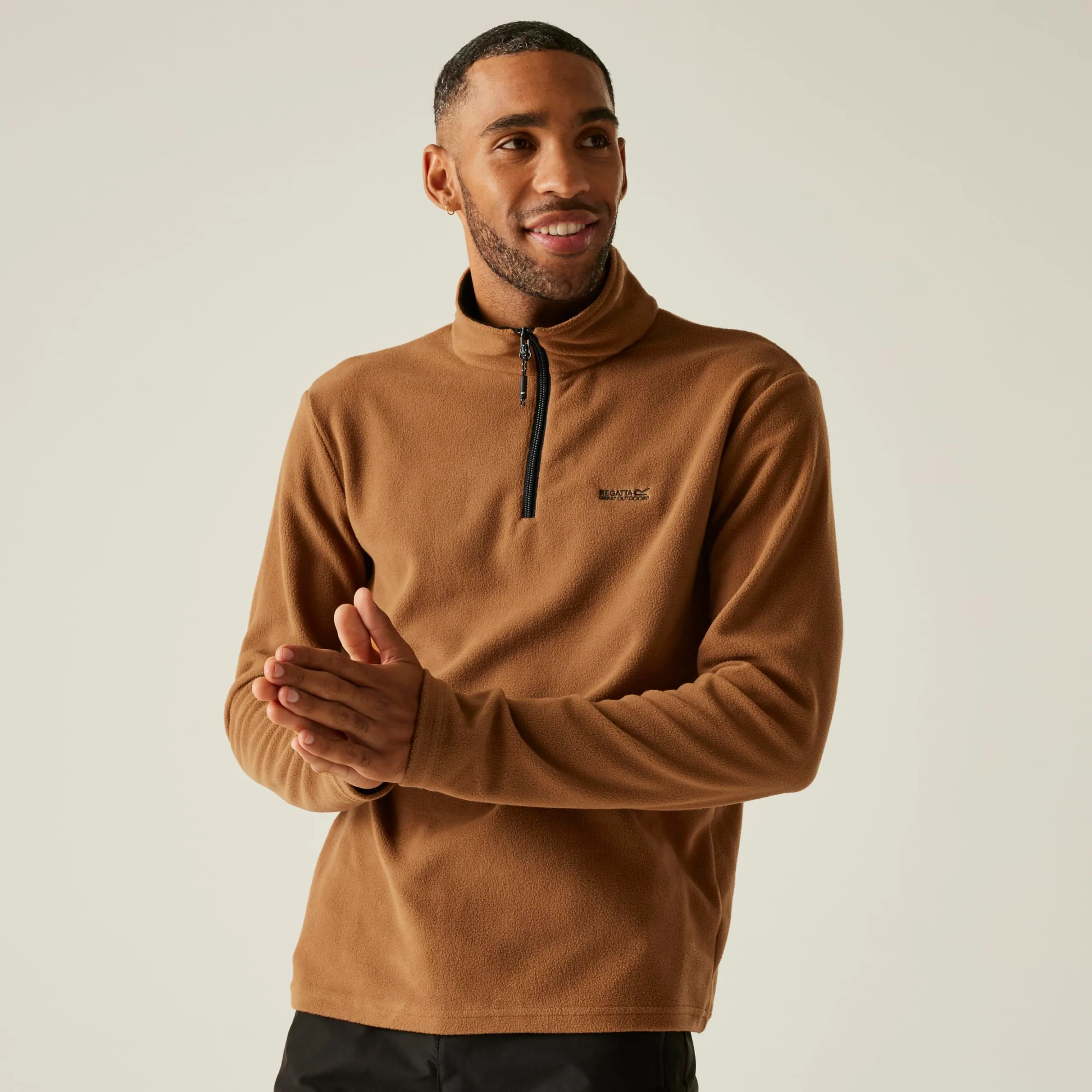 Regatta Thompson - Maglia Invernale da Uomo in Pile con Mezza Zip, ad Asciugatura Rapida, Leggera - immagine 3