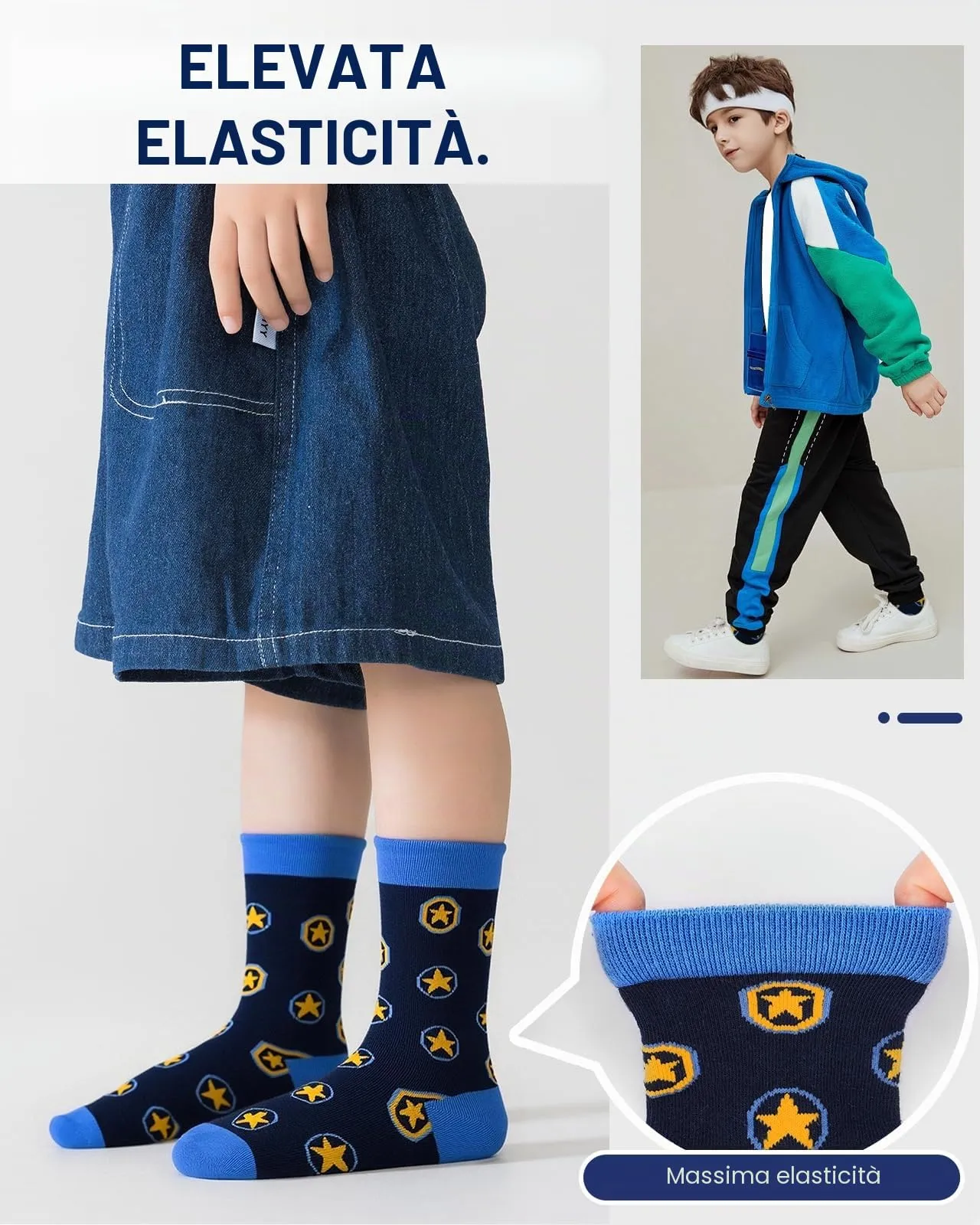 Kyopp 10 Paia Calzini per Bambini e Ragazze e Ragazzi Divertenti Calzini Animali in Cotone Unisex per Crew Socks 21-37 - immagine 7