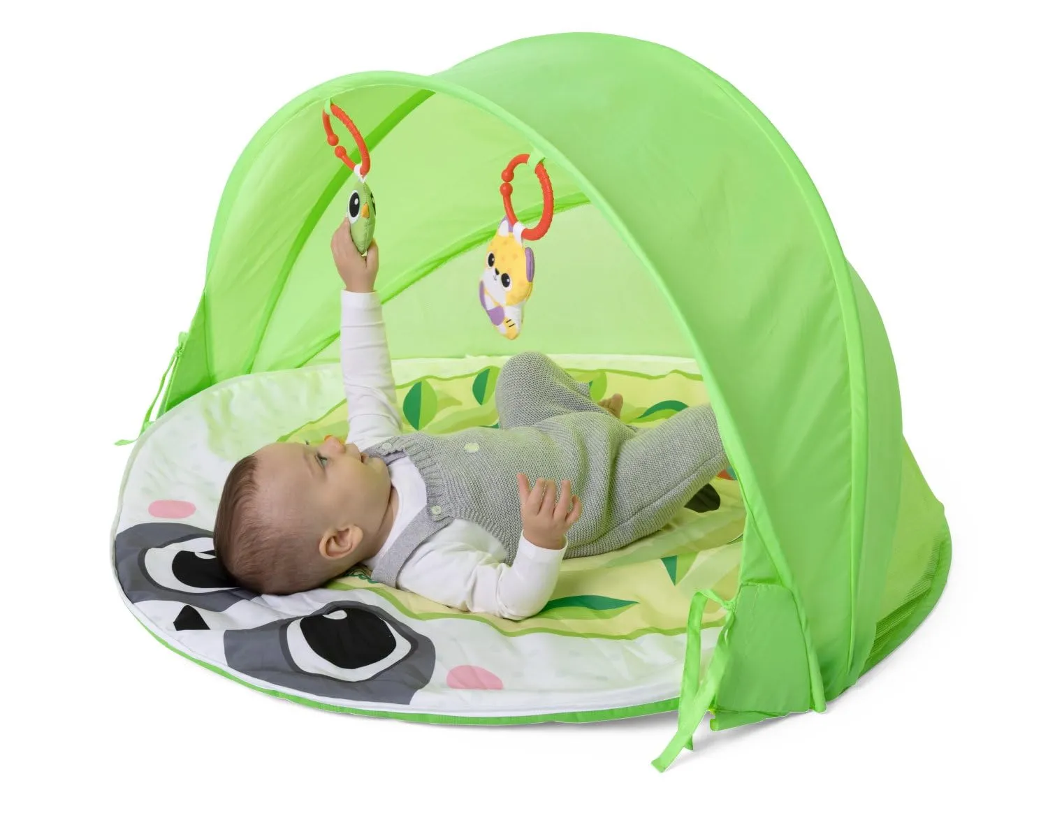 Chicco Palestrina Magic Forest, Palestrina Neonato con Morbido Tappeto a Tema Panda, Tettuccio Pieghevole e Rimovibile, con Rete Traspirante, per Uso Interno ed Esterno, Giochi Neonato 0+ Mesi - immagine 4