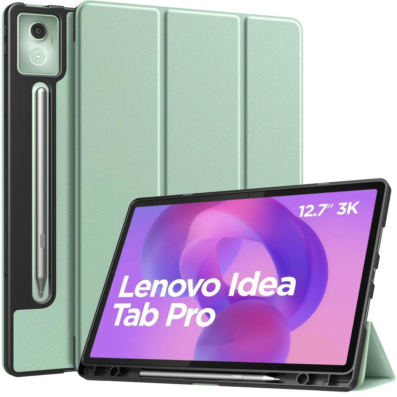 MoKo Cover per Lenovo Idea Tab Pro 12,7" 2025 con Porta Penna,Seafoam Green - immagine 1