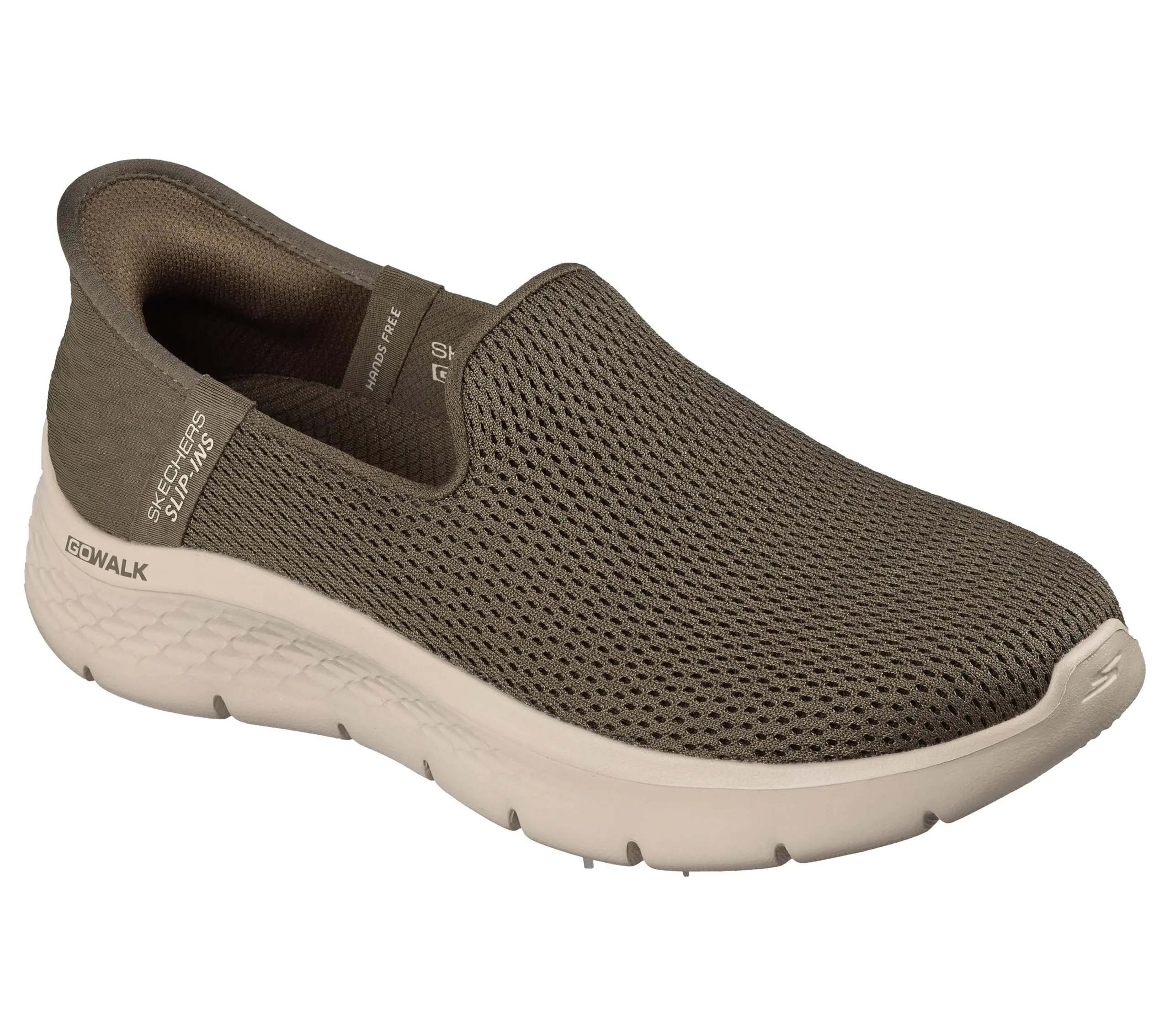 Skechers Scarpe da Ginnastica da Donna Senza Mani-Fi Go Walk Flex-Relish, Oliva, 39 EU - immagine 5