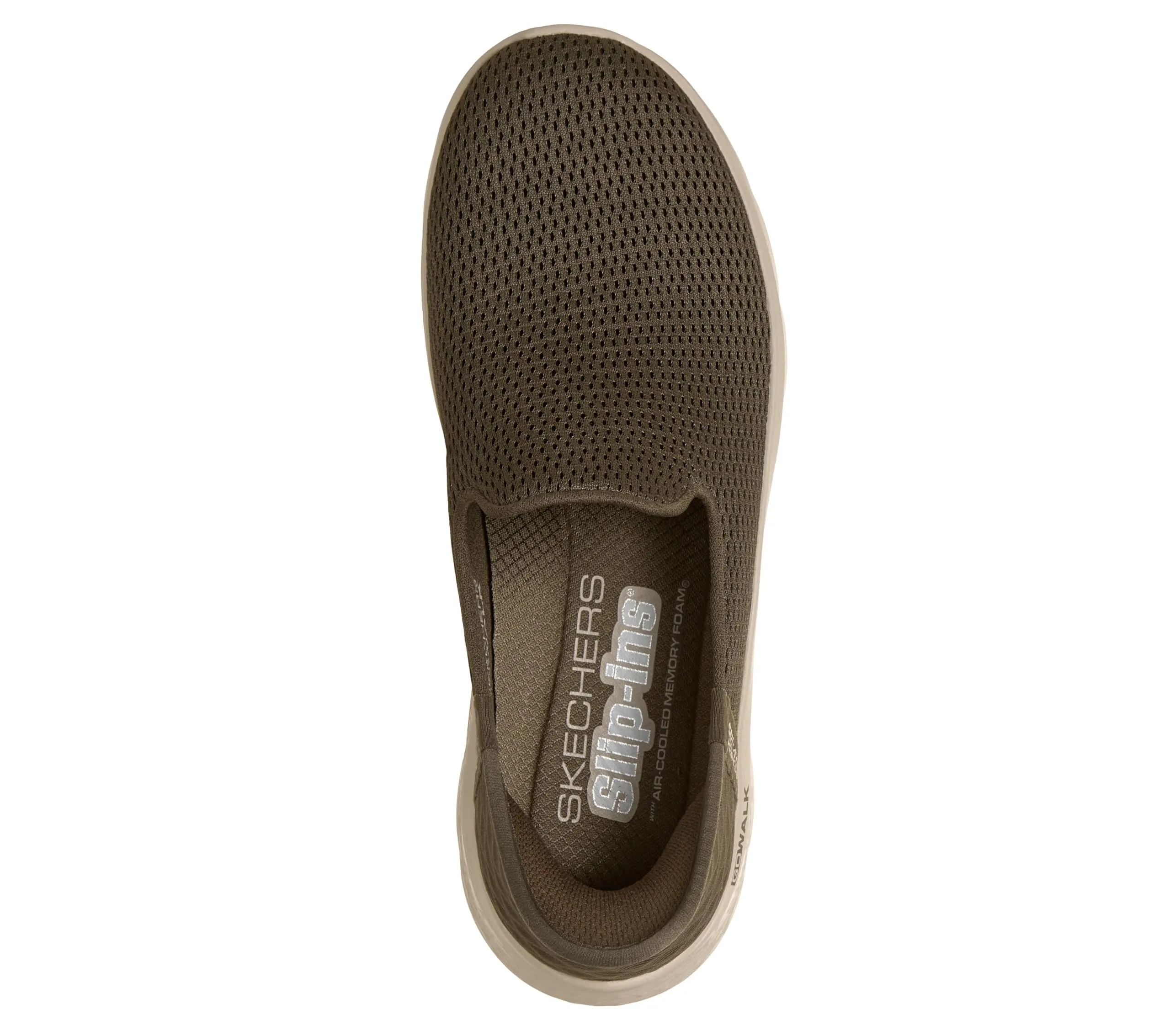 Skechers Scarpe da Ginnastica da Donna Senza Mani-Fi Go Walk Flex-Relish, Oliva, 36.5 EU - immagine 3