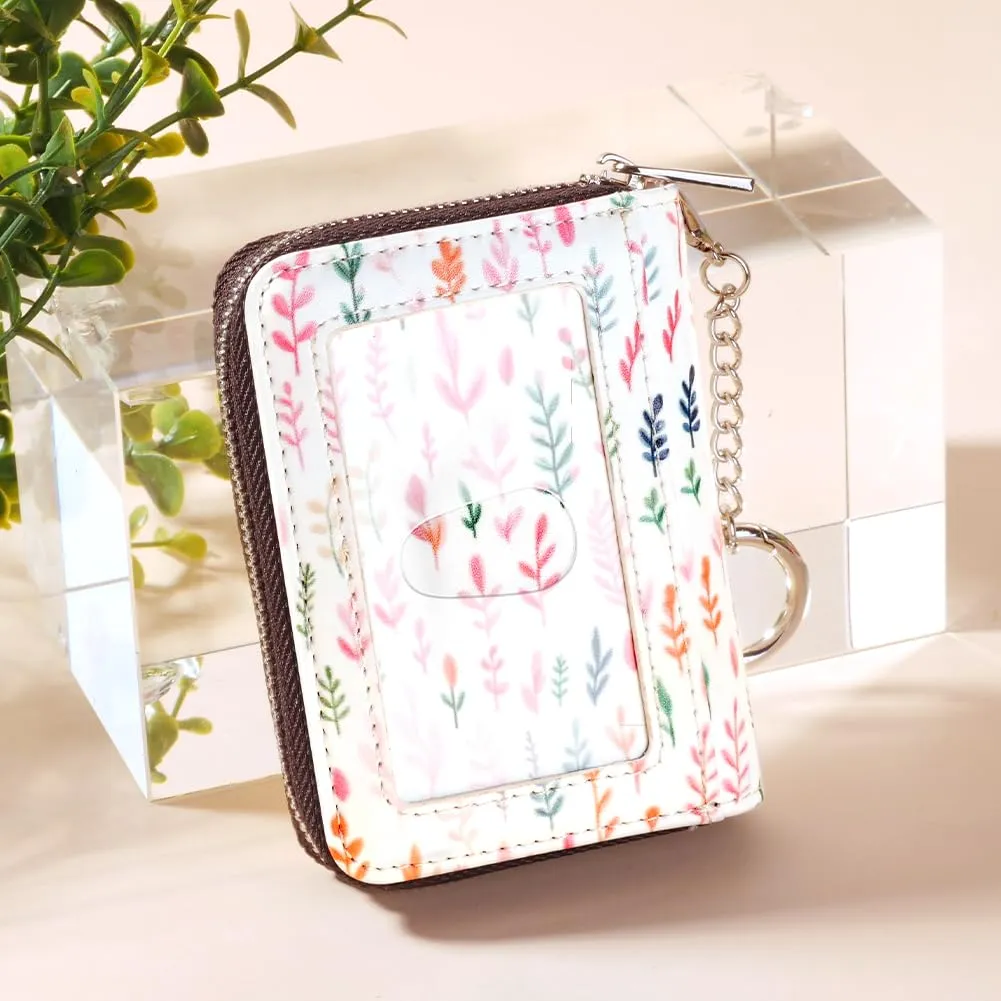 FurArt Portafoglio con Cerniera da Donna, Portafoglio Porta Carte di Credito con Blocco RFID, Porta Biglietti da Visita, Portafoglio Portachiavi di Dimensioni Compatte, small - immagine 2