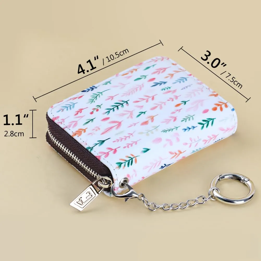 FurArt Portafoglio con Cerniera da Donna, Portafoglio Porta Carte di Credito con Blocco RFID, Porta Biglietti da Visita, Portafoglio Portachiavi di Dimensioni Compatte, small - immagine 6
