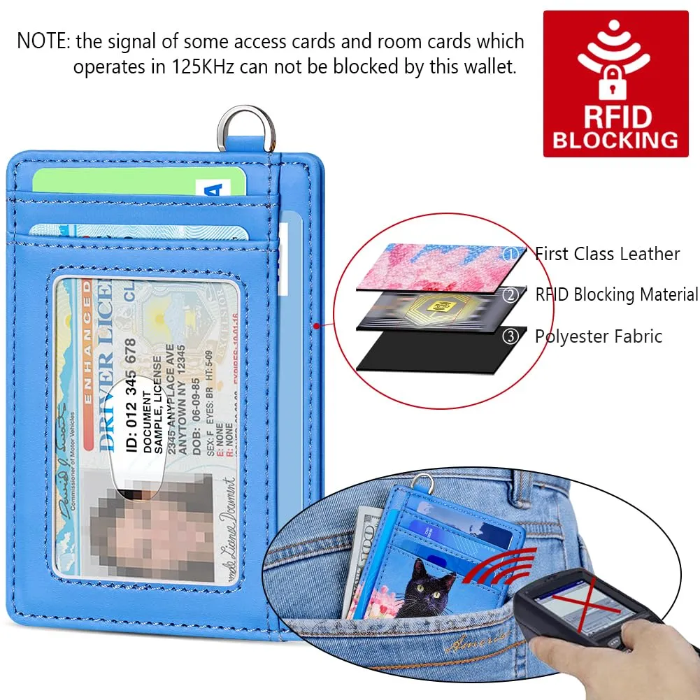 FurArt Portafoglio per carte di credito, portafoglio sottile e minimalista con blocco RFID per donna, Small, Classico - immagine 5
