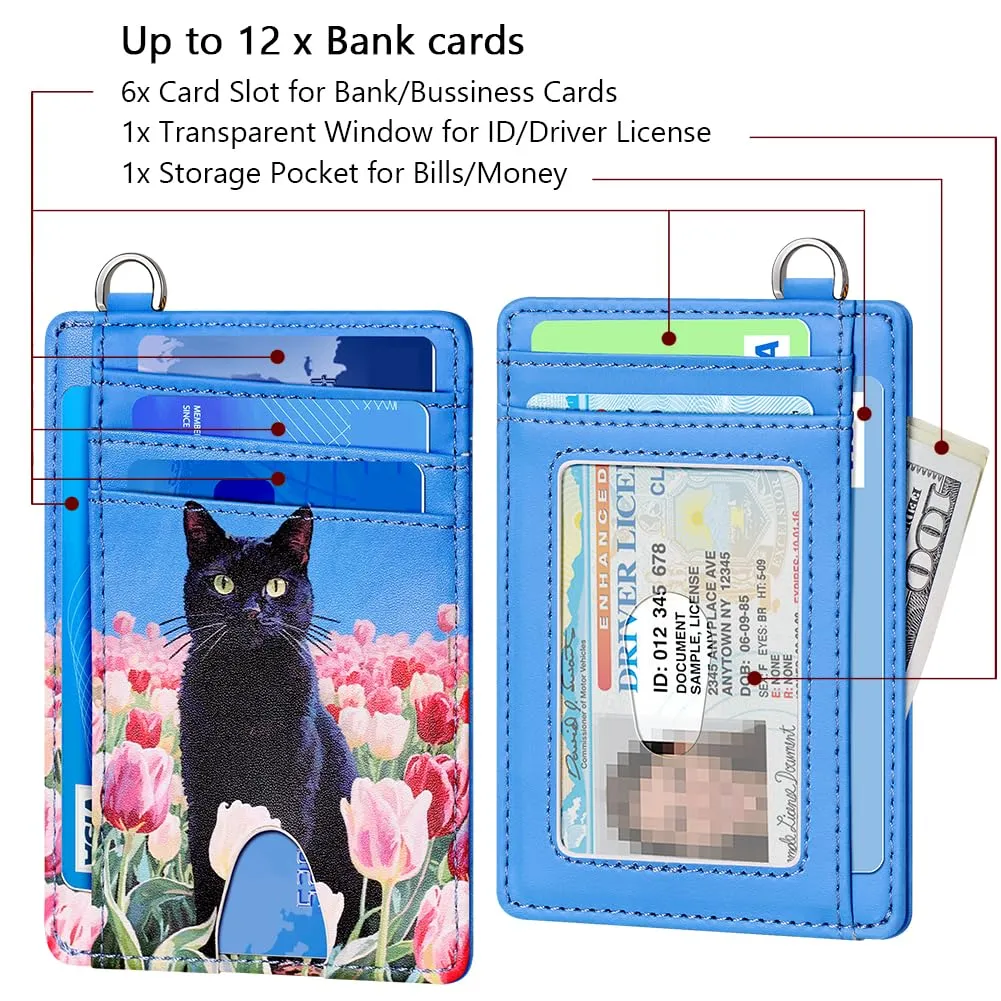FurArt Portafoglio per carte di credito, portafoglio sottile e minimalista con blocco RFID per donna, Small, Classico - immagine 6
