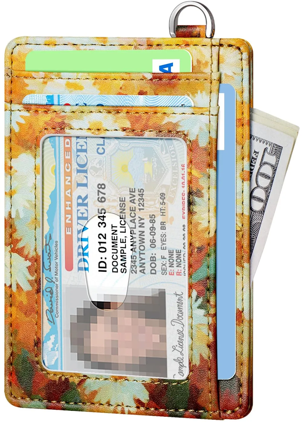 FurArt Portafoglio per carte di credito, portafoglio sottile e minimalista con blocco RFID per donna, Small, Classico - immagine 2