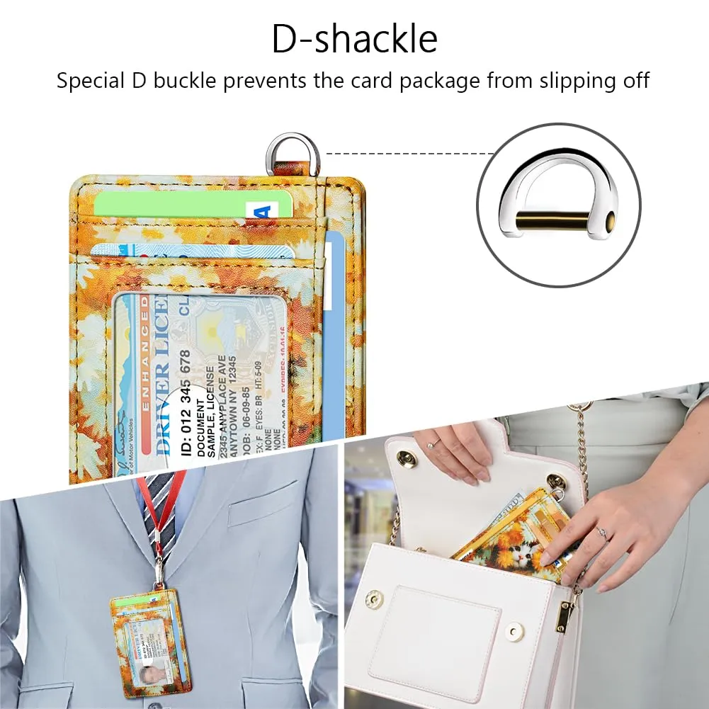 FurArt Portafoglio per carte di credito, portafoglio sottile e minimalista con blocco RFID per donna, Small, Classico - immagine 4