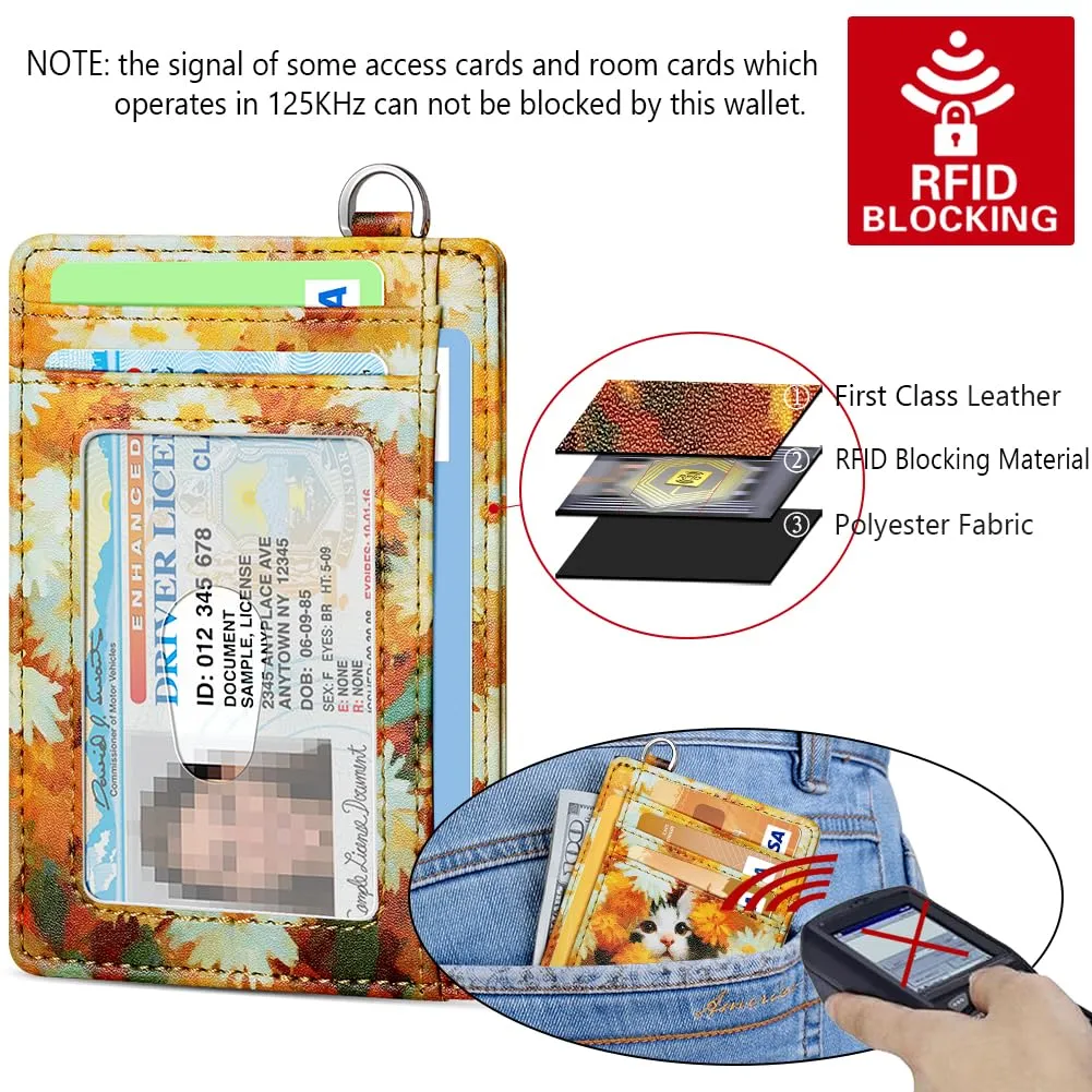 FurArt Portafoglio per carte di credito, portafoglio sottile e minimalista con blocco RFID per donna, Small, Classico - immagine 5