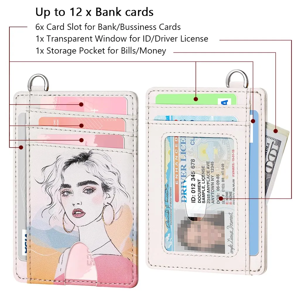 FurArt Portafoglio per carte di credito, portafoglio sottile e minimalista con blocco RFID per donna, Small, Classico - immagine 6