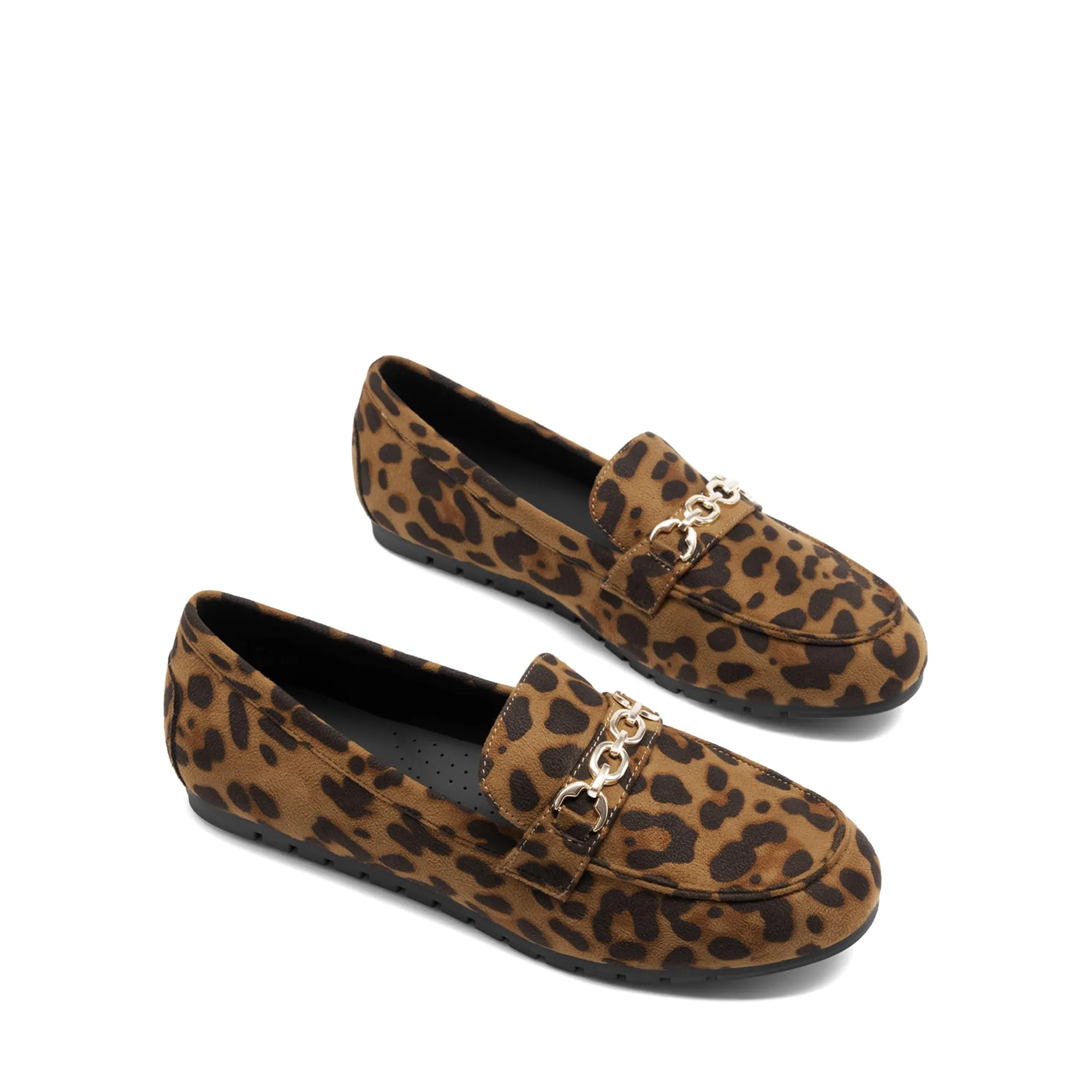 DREAM PAIRS Mocassini da donna casual comodi slip on, Leopard, 36 EU - immagine 7