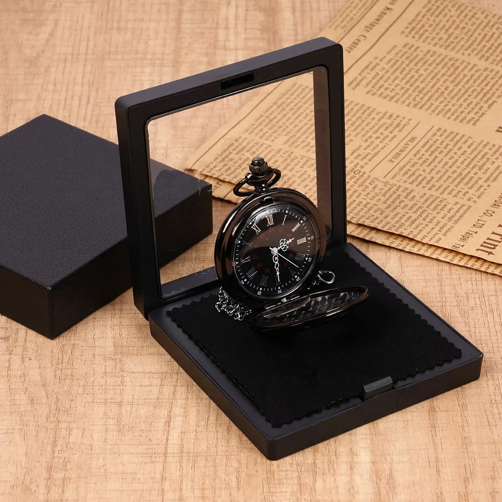 OFFCUP Orologio da Tasca al Quarzo Vintage con Catena Confezione Regalo - immagine 5