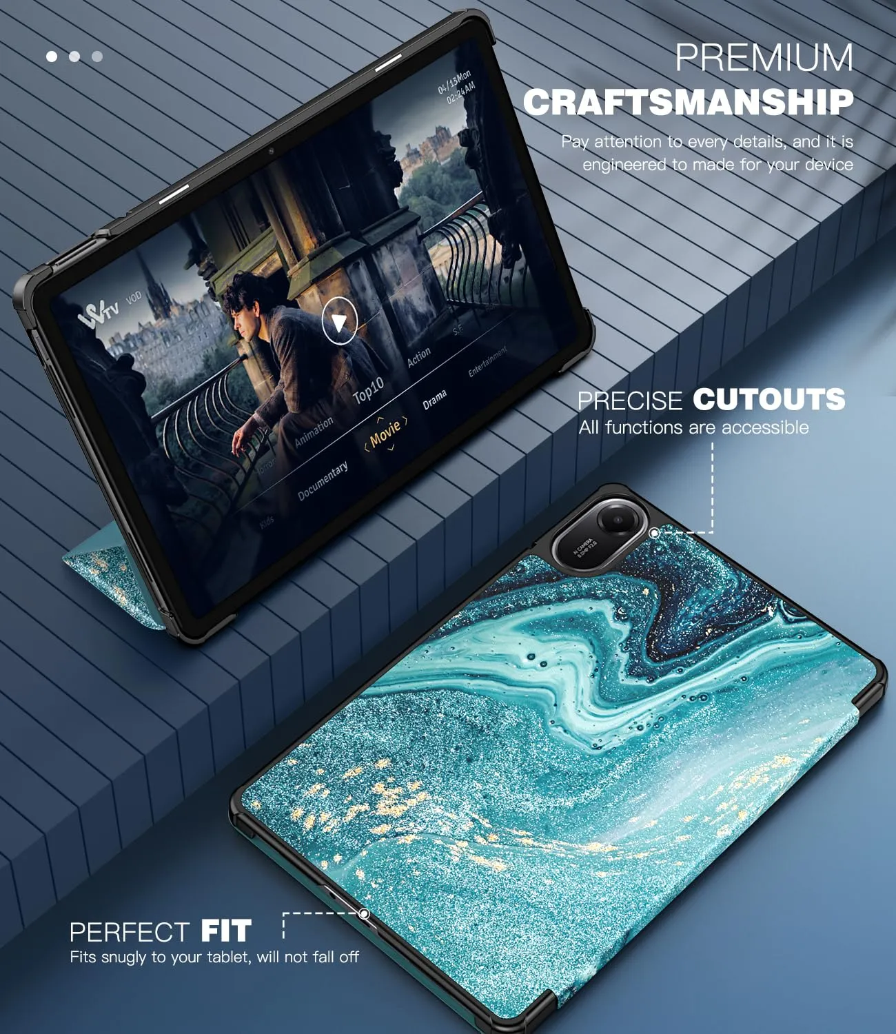 TiMOVO Cover per Xiaomi Redmi Pad 2 11 Pollici 2025, Doratura - immagine 3
