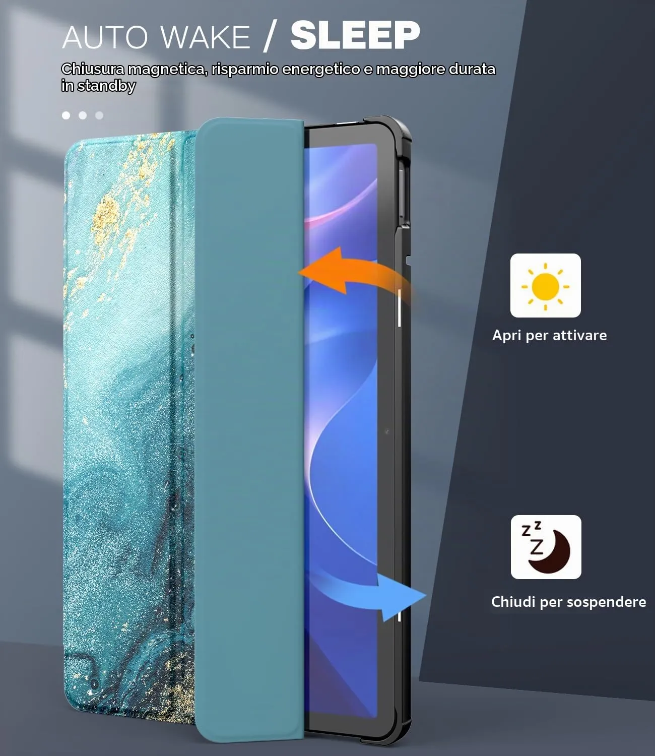 TiMOVO Cover per Xiaomi Redmi Pad 2 11 Pollici 2025, Doratura - immagine 5