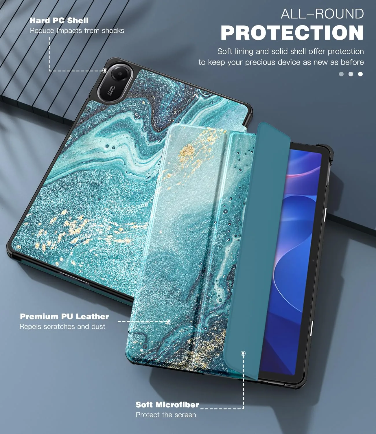 TiMOVO Cover per Xiaomi Redmi Pad 2 11 Pollici 2025, Doratura - immagine 6