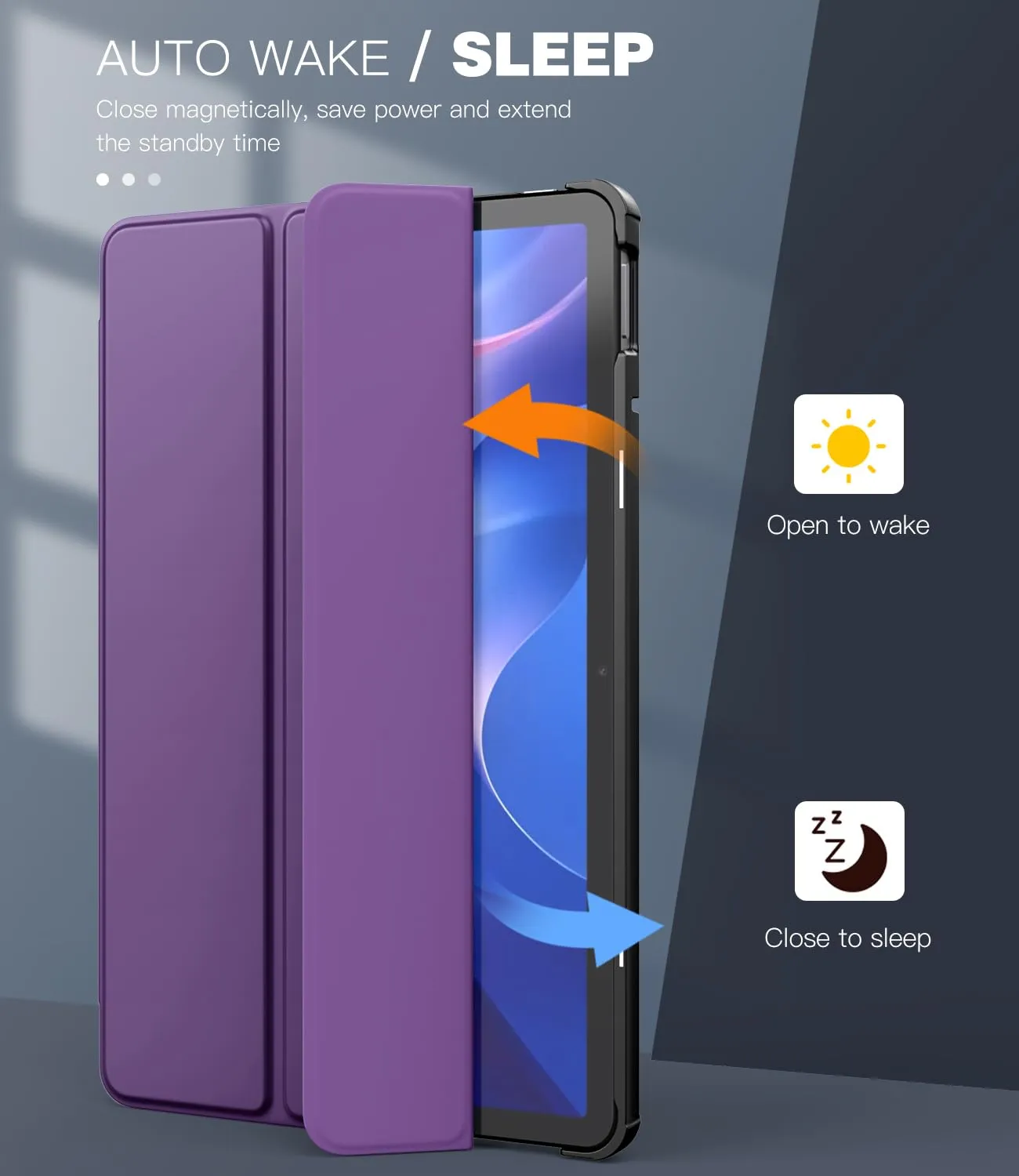 TiMOVO Cover per Xiaomi Redmi Pad 2 11 Pollici 2025,Viola Profondo - immagine 5