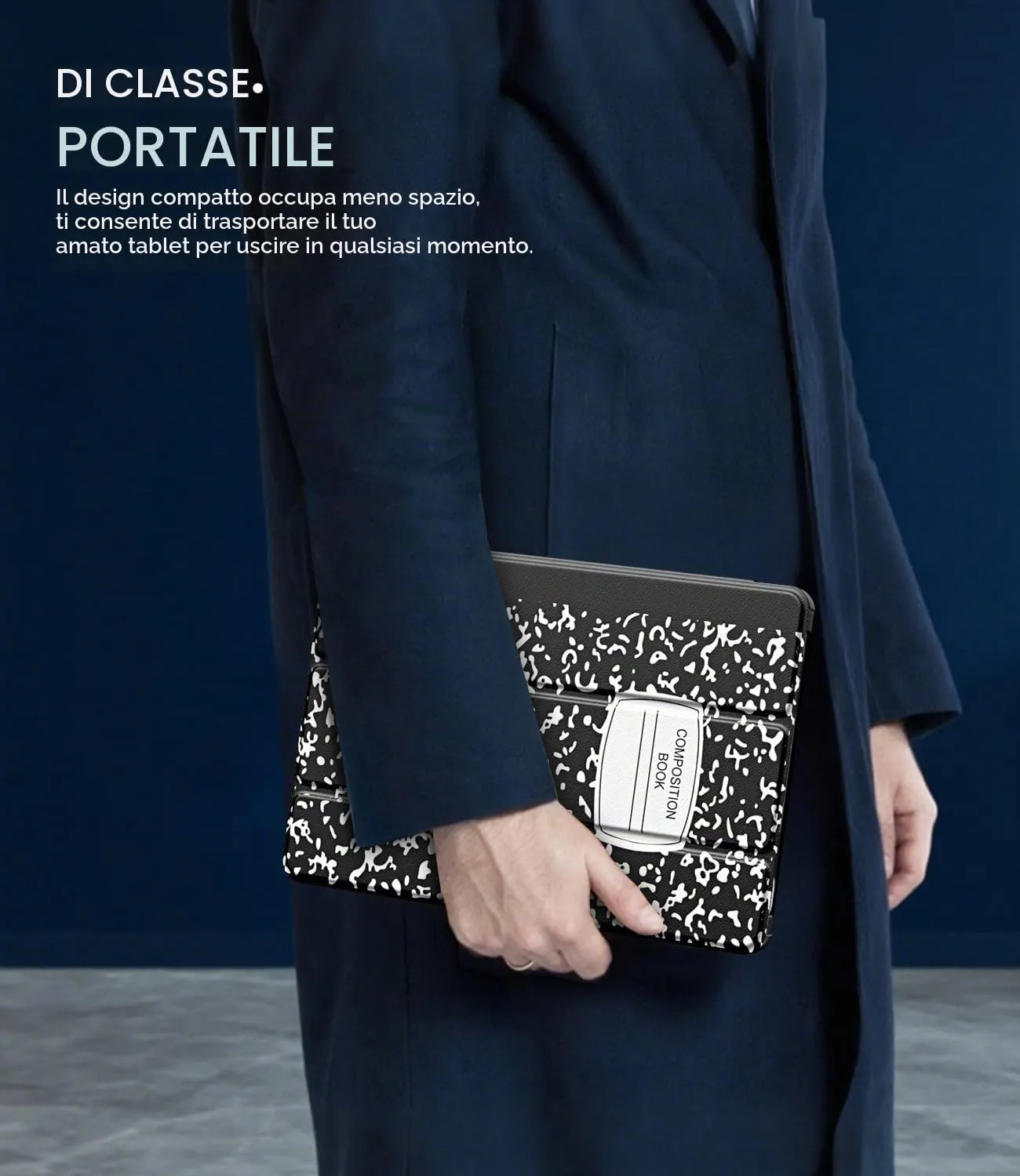 TiMOVO Cover per Xiaomi Redmi Pad 2 11 Pollici 2025, Quaderno Nero - immagine 7