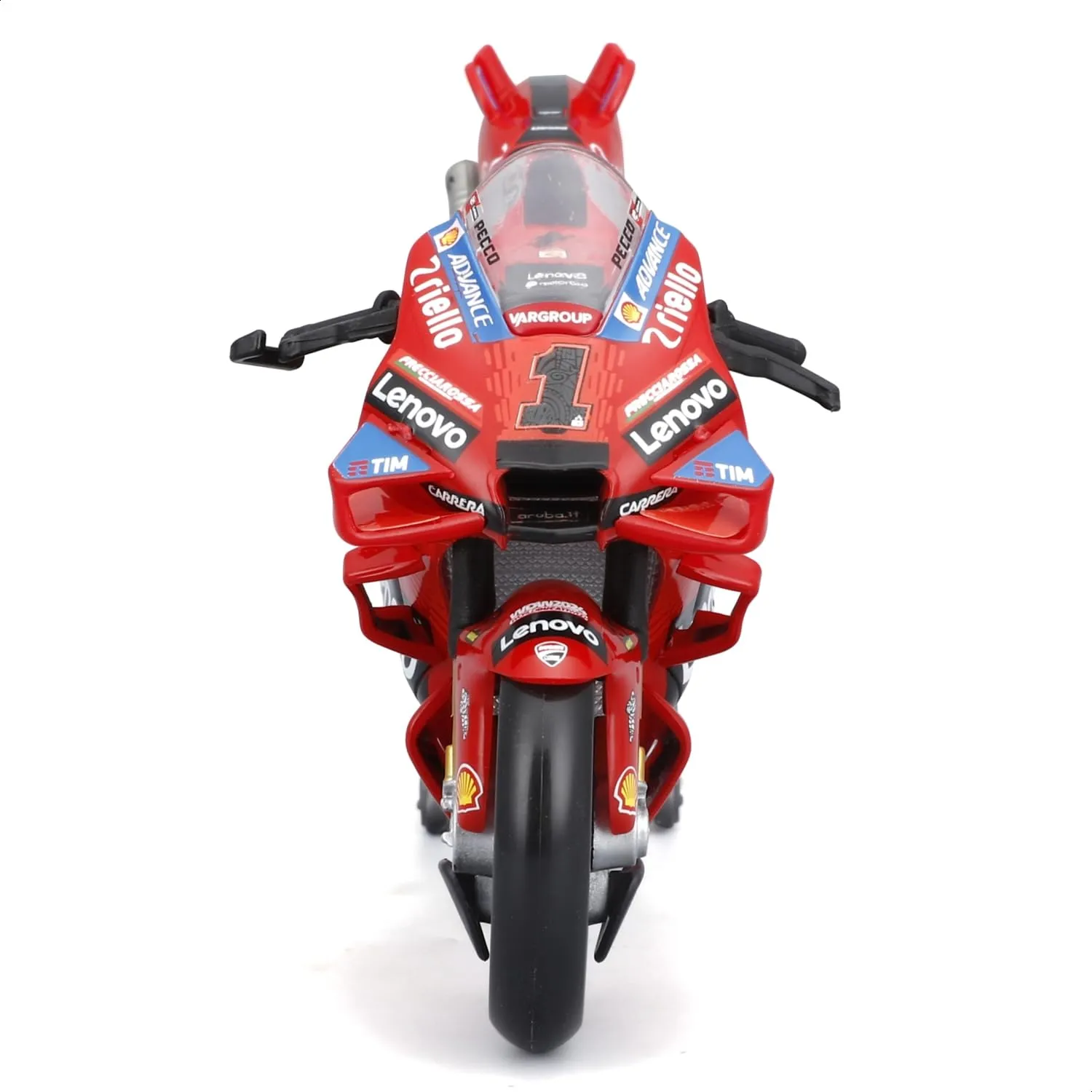 Maisto - Ducati Lenovo Team 2024 Bagnaia #1, Scala 1:18, Moto Diecast da Collezione con Dettagli Realistici, Licenza Ufficiale Ducati, Replica MotoGP Francesco Bagnaia, Età Consigliata 3+ Anni - immagine 4