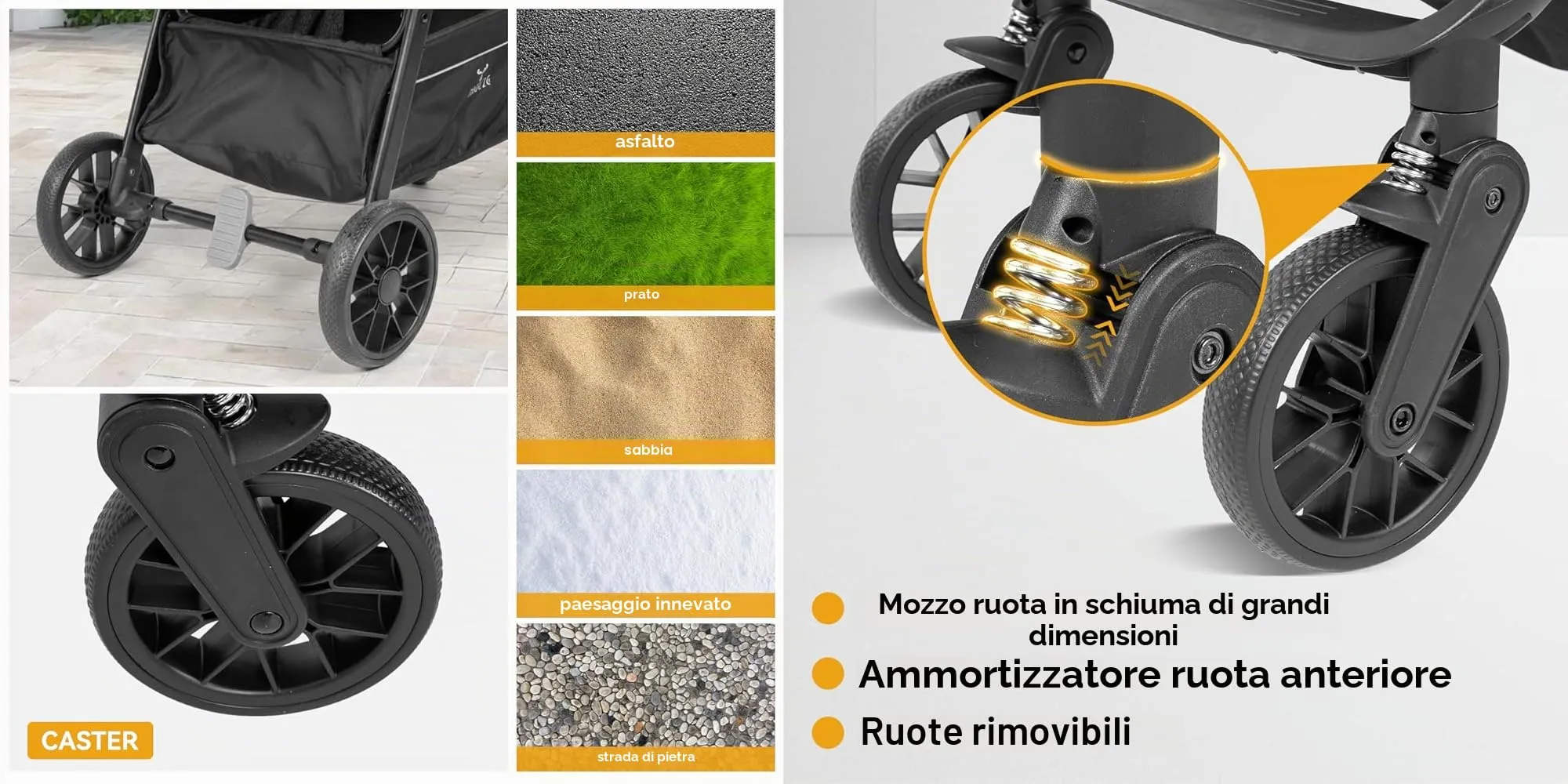 Reenborn Ultraleggero Passeggino di Soli 4,6 kg con Posizione Sdraiata Regolabile, Passeggino da Viaggio Pieghevole, Passeggino Compatto Fino a 15 kg, Carrozzina per Neonati Portatile (A8 Black) - immagine 4