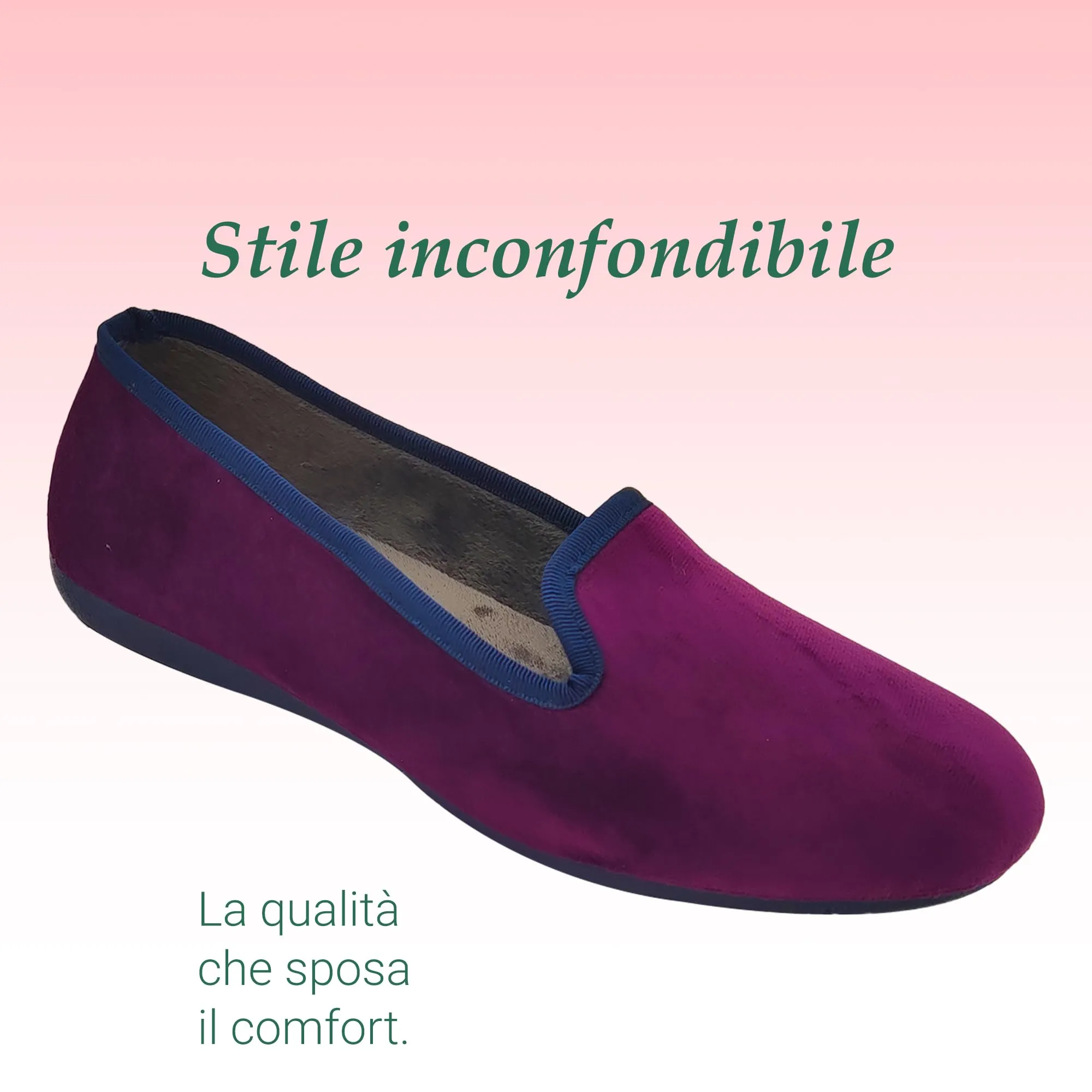 Meravigliose Pantofole Invernali Donna, Ballerine Chiuse da Casa Invernali in Velluto Rasato, Ciabatte Eleganti e Super Comode (Viola, Sistema Taglie Calzature EU, Adulto, Donna, Numero, Media, 39) - immagine 3