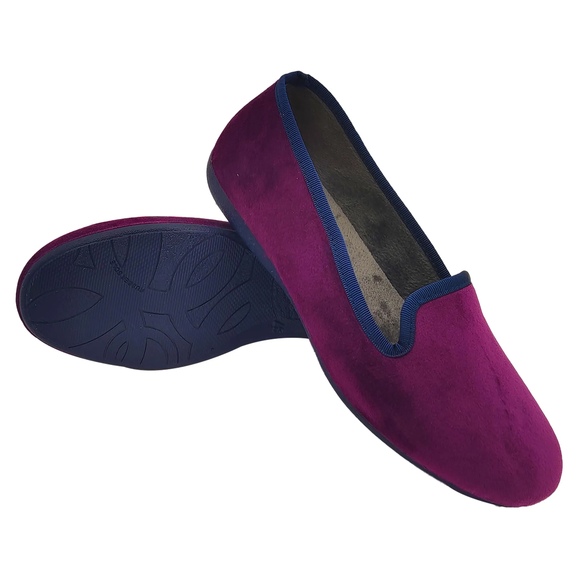 Meravigliose Pantofole Invernali Donna, Ballerine Chiuse da Casa Invernali in Velluto Rasato, Ciabatte Eleganti e Super Comode (Viola, Sistema Taglie Calzature EU, Adulto, Donna, Numero, Media, 36) - immagine 2