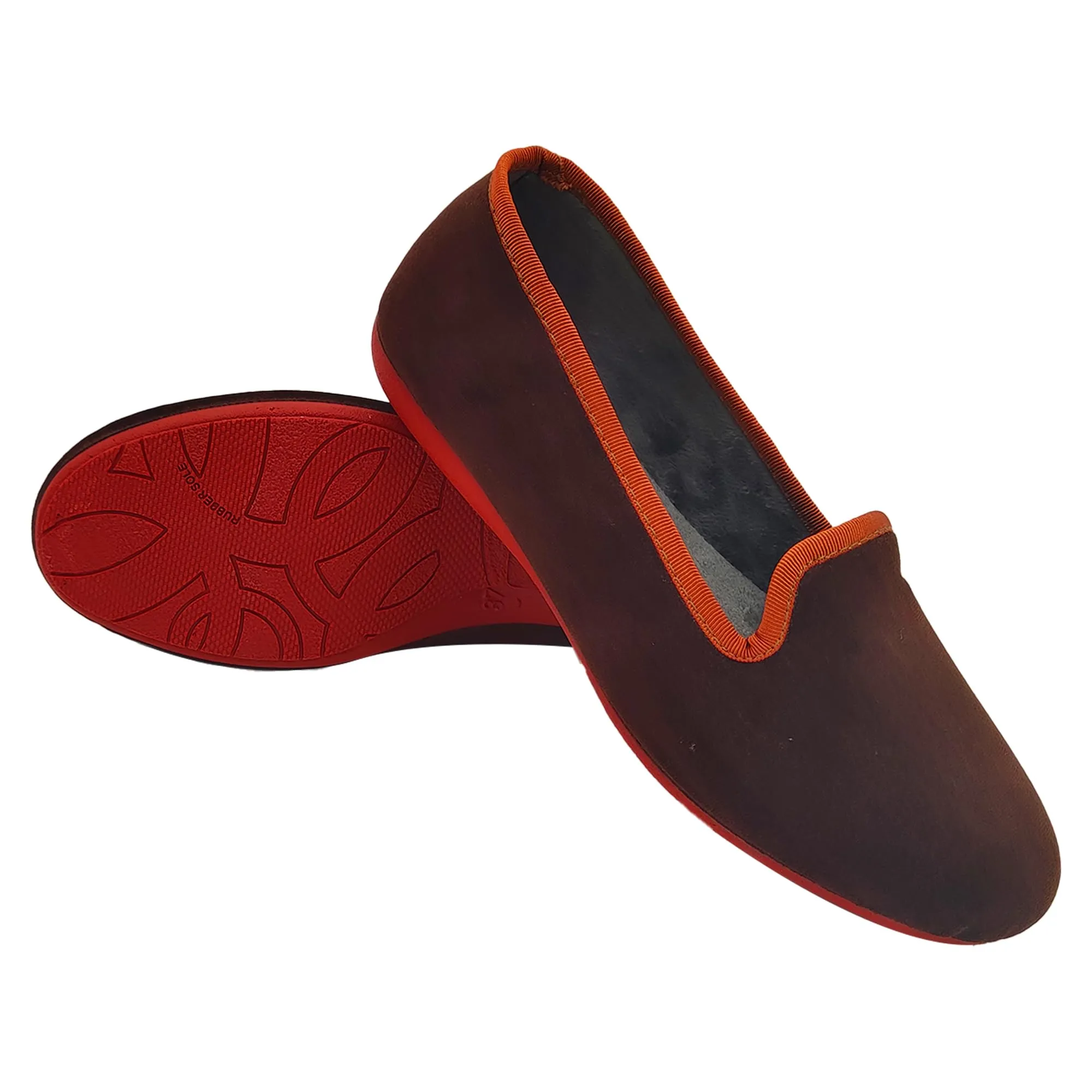 Meravigliose Pantofole Invernali Donna, Ballerine Chiuse da Casa Invernali in Velluto Rasato, Ciabatte Eleganti e Super Comode (Castano, Sistema Taglie Calzature EU, Adulto, Donna, Numero, Media, 36) - immagine 2