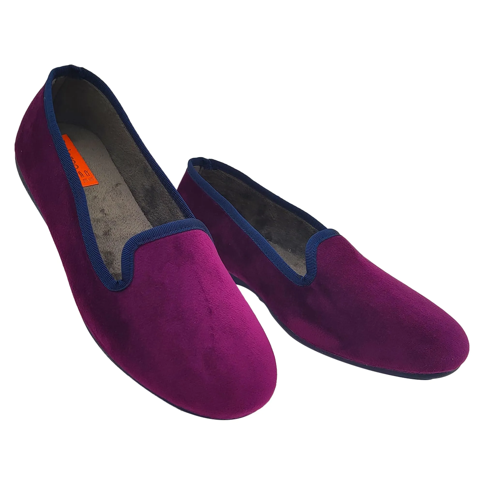 Meravigliose Pantofole Invernali Donna, Ballerine Chiuse da Casa Invernali in Velluto Rasato, Ciabatte Eleganti e Super Comode (Viola, Sistema Taglie Calzature EU, Adulto, Donna, Numero, Media, 38) - immagine 1