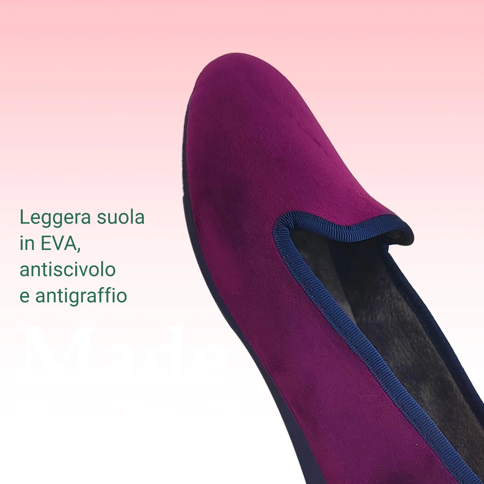 Meravigliose Pantofole Invernali Donna, Ballerine Chiuse da Casa Invernali in Velluto Rasato, Ciabatte Eleganti e Super Comode (Viola, Sistema Taglie Calzature EU, Adulto, Donna, Numero, Media, 37) - immagine 5