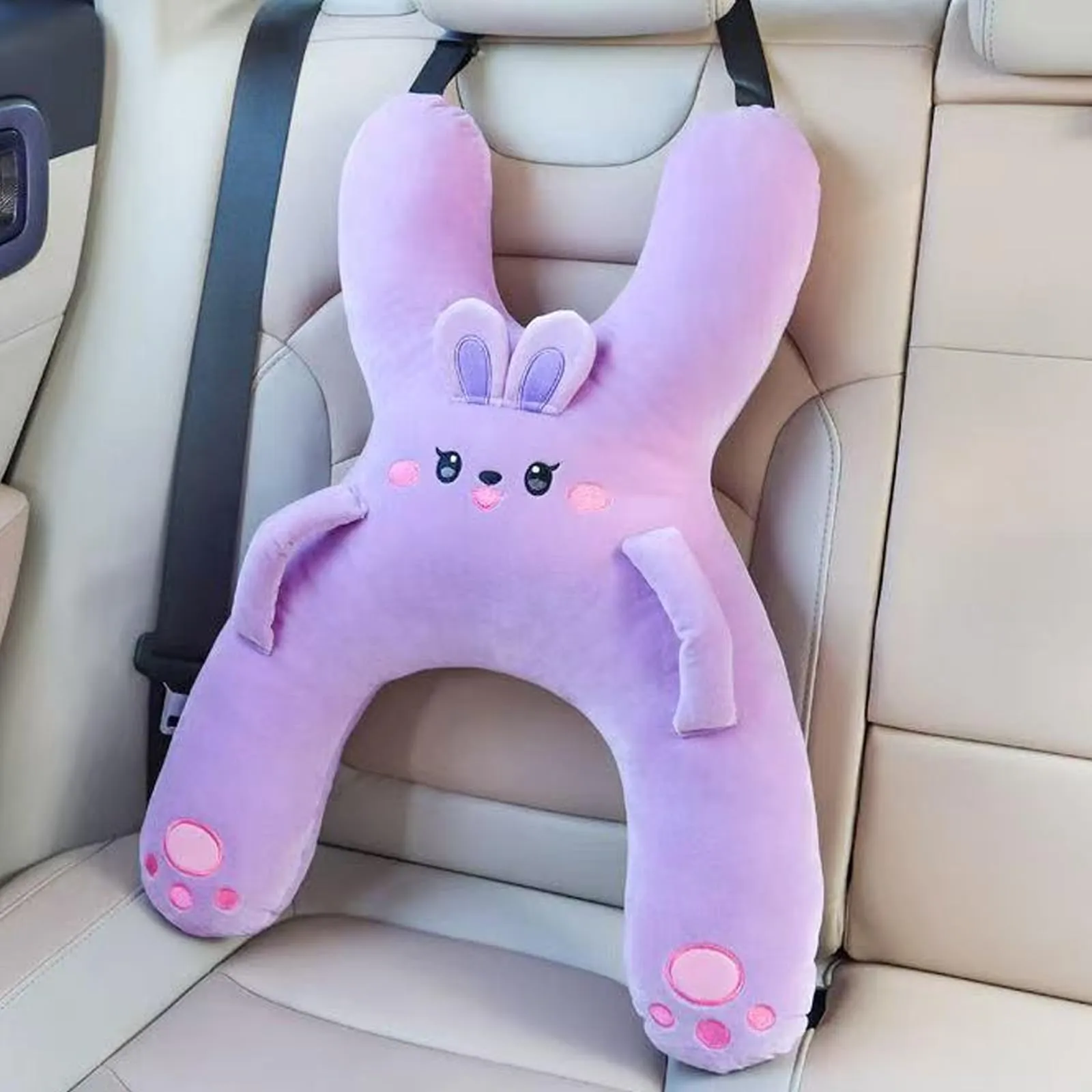 AUNGCSHE Cuscino da viaggio a forma di H per bambini - Adatto per viaggi, auto, aereo, treno, viaggi in auto, viaggi in macchina, treni, viaggi in auto - immagine 8