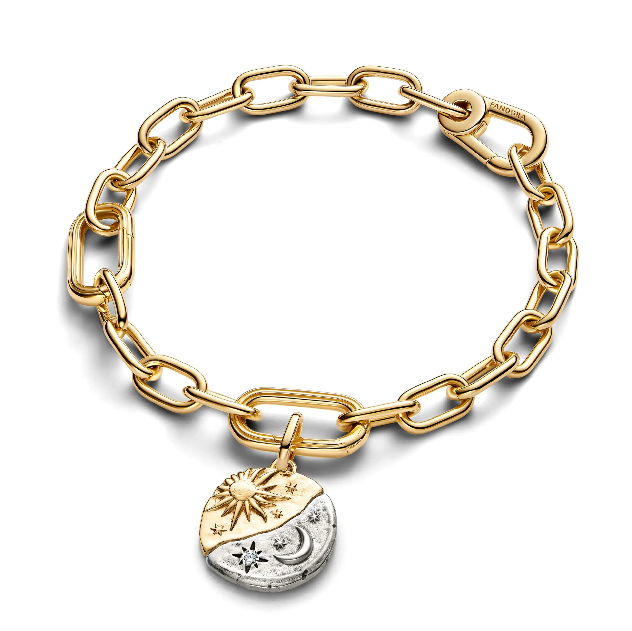 PANDORA ME 763977C01 Breloque médaillon en argent sterling plaqué or 14 carats Compatible Me & Moments - immagine 2