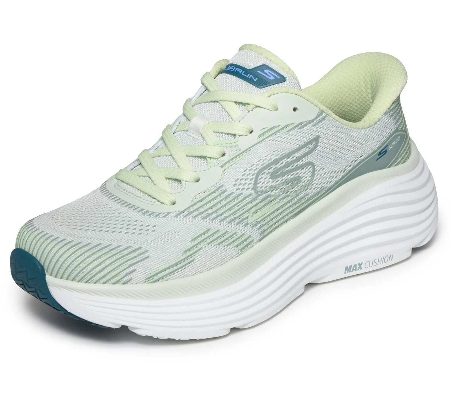 Skechers Donna Max Cushioning Endeavour Slip-in ALLENATRICE, Green, 39 EU - immagine 1