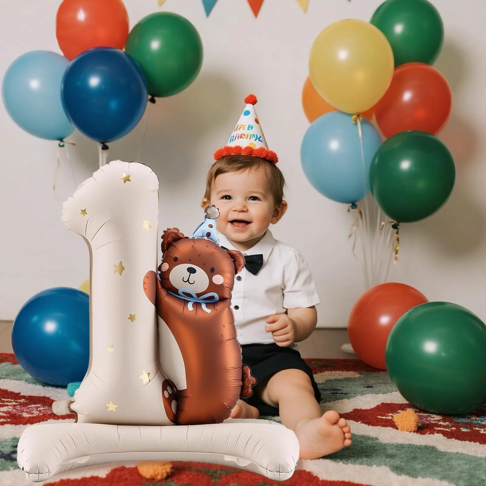 Palloncini Compleanno 1 Anno Bimbo, Palloncini a Forma di Orso - immagine 5