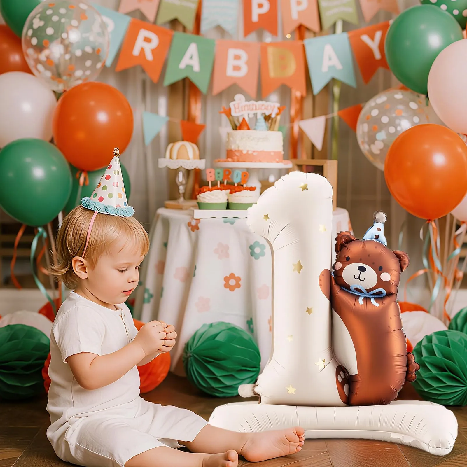 Palloncini Compleanno 1 Anno Bimbo, Palloncini a Forma di Orso - immagine 7