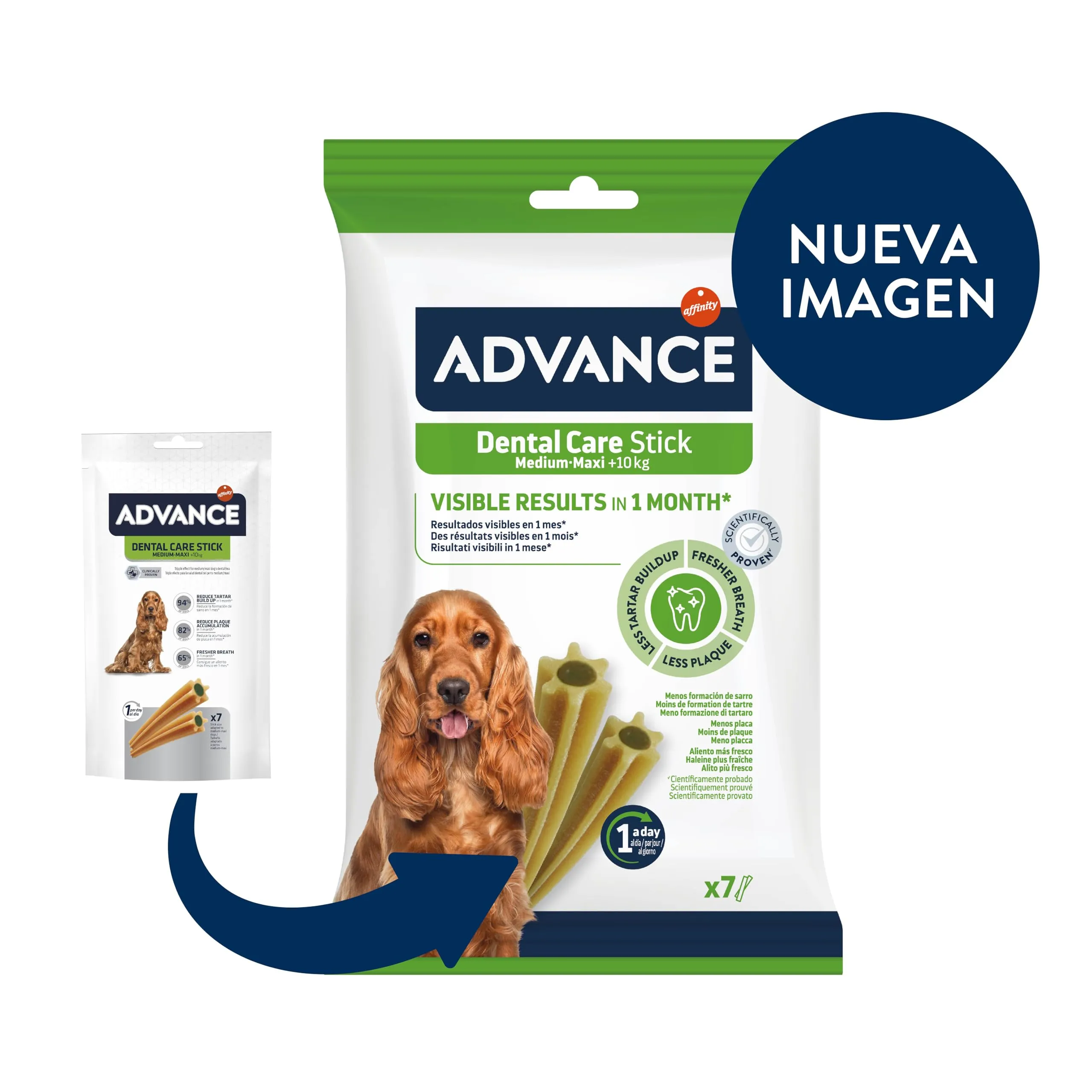 ADVANCE Snacks - Dental Care Stick per Cani di Razza Media e Grande - 720gr - immagine 3