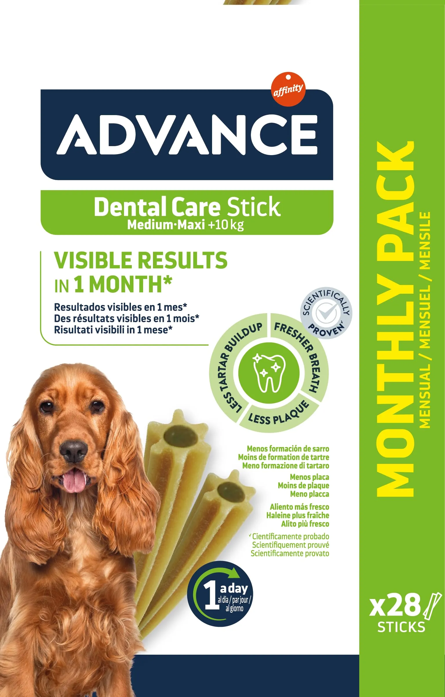 ADVANCE Snacks - Dental Care Stick per Cani di Razza Media e Grande - 720gr - immagine 4