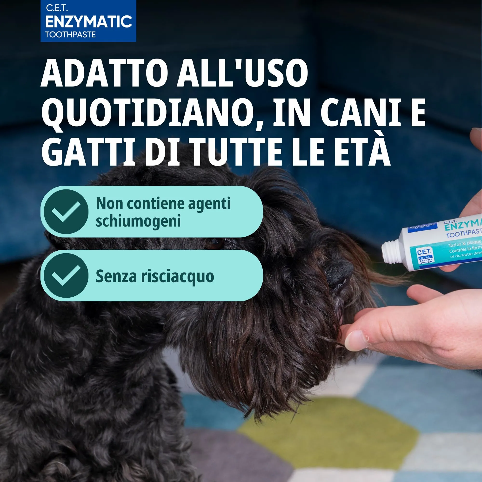 Virbac Dentifricio Enzimatico per Cani e Gatti - Dentifricio per Cani e Gatti per la Rimozione di Placca e Tartaro e Rinfrescatore di Alito per Animali Domestici - 70g - immagine 5