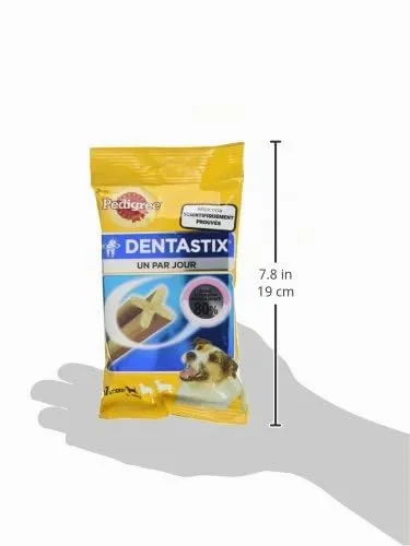 Pedigree DentaStix Daily Oral Care - Bastoncini da masticare per cani di piccola taglia - Per una buona igiene orale - 10 confezioni da 7 bastoncini - immagine 3