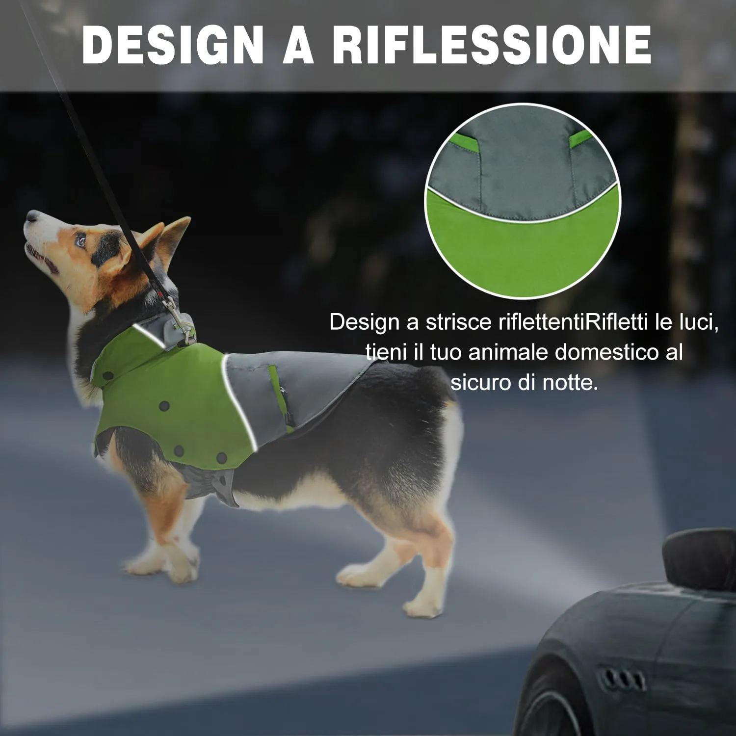 PETLOFT Giacca Invernale per Cani, Resistente Cappotto Invernale Riflettente con Fodera in pile Rimovibile - immagine 6