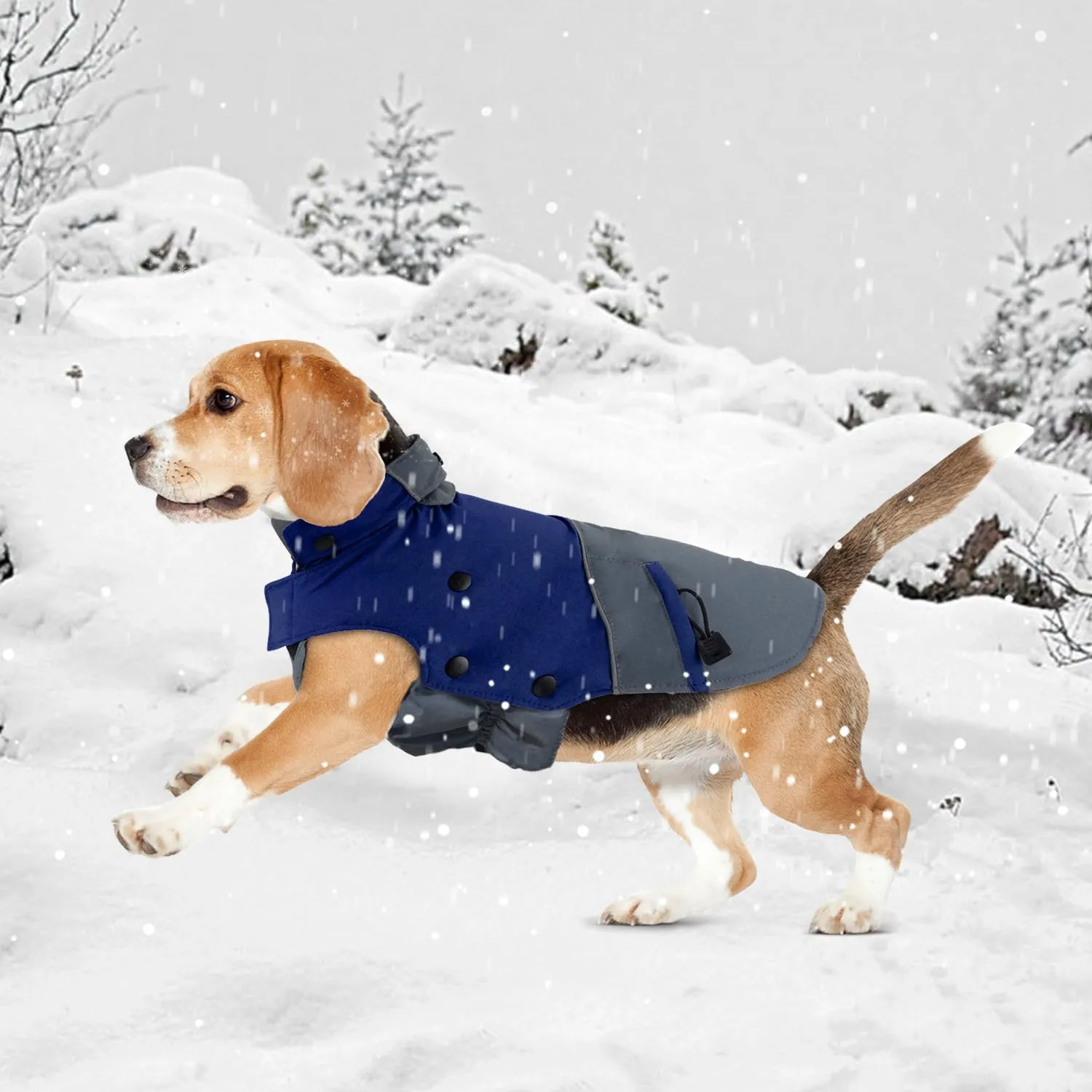 PETLOFT Giacca Invernale per Cani, Resistente Cappotto Invernale Riflettente con Fodera in pile Rimovibile - immagine 7