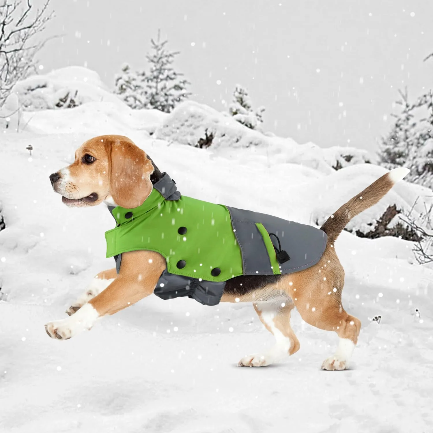 PETLOFT Giacca Invernale per Cani, Resistente Cappotto Invernale Riflettente con Fodera in pile Rimovibile - immagine 7