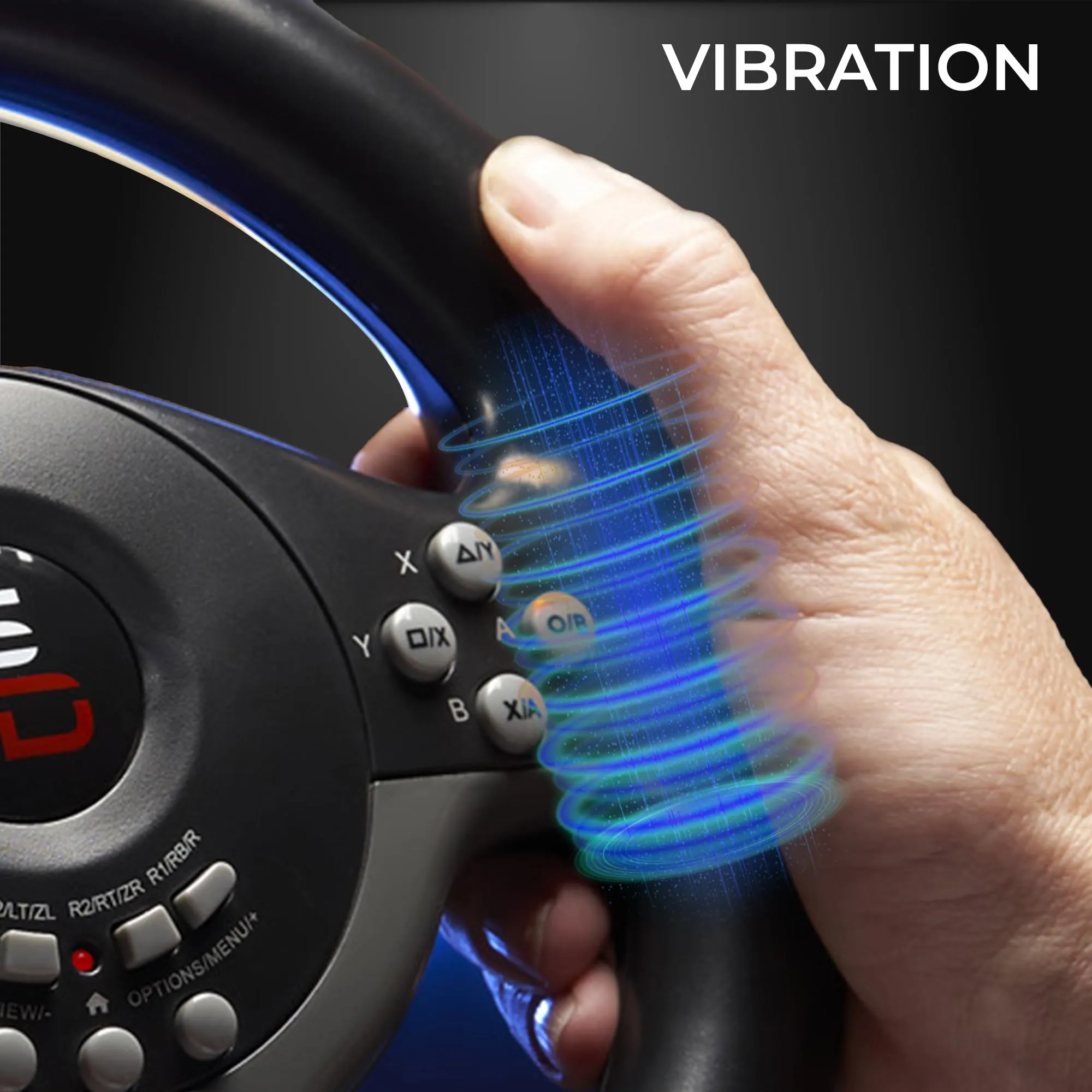 SUBSONIC - Volante Gaming SV250 per PS4, Switch 1 e 2, Xbox, PC - Nero - immagine 9