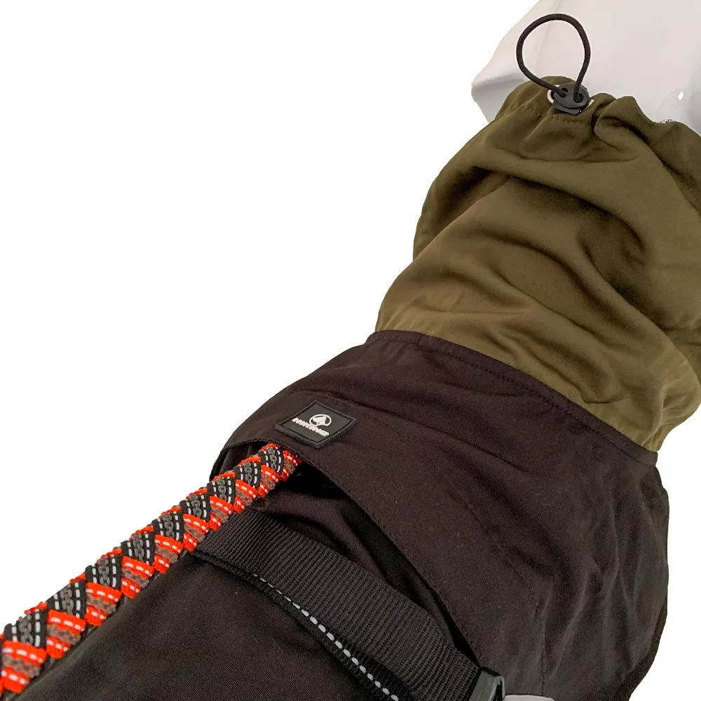 Croci Hiking Cappotto Per Cani, Impermeabile Per Cani, Makalu, Fodera Termoregolante, Nero/Salvia, 50 cm - immagine 4