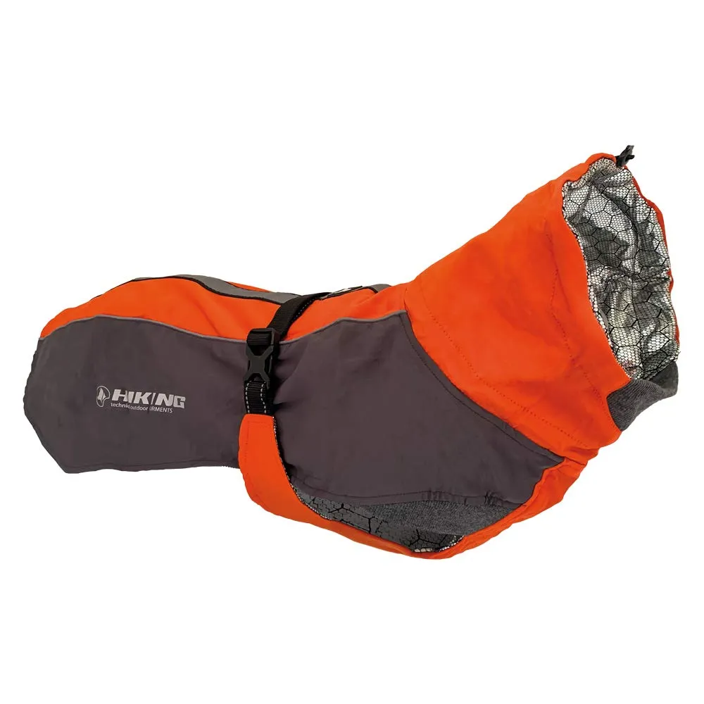 Croci Hiking Cappotto Per Cani, Impermeabile Per Cani, Makalu, Fodera Termoregolante, Nero/Arancio, 35 cm - immagine 2