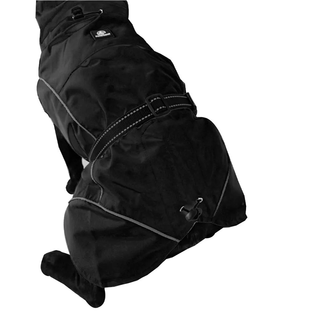 Croci Hiking Makalu - Giacca impermeabile antivento per cani con fodera termica, adatto fino a 5 C°, regolabile e ultraleggero, collo antipioggia, Nero, taglia 30 cm - immagine 5