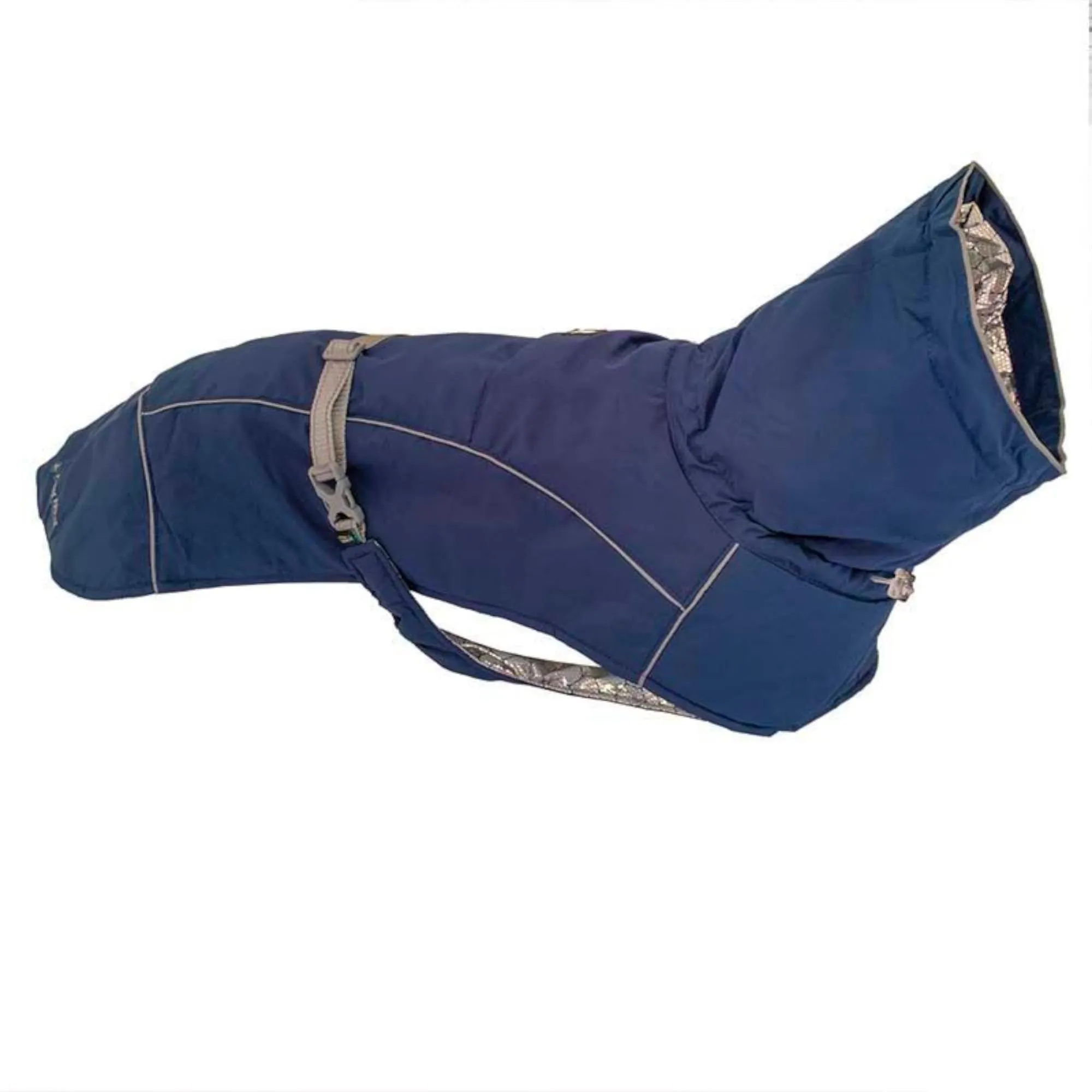 Croci Hiking Cappotto Per Cani, Impermeabile Per Cani, Makalu, Fodera Termoregolante, Blu scuro, 55 cm - immagine 5