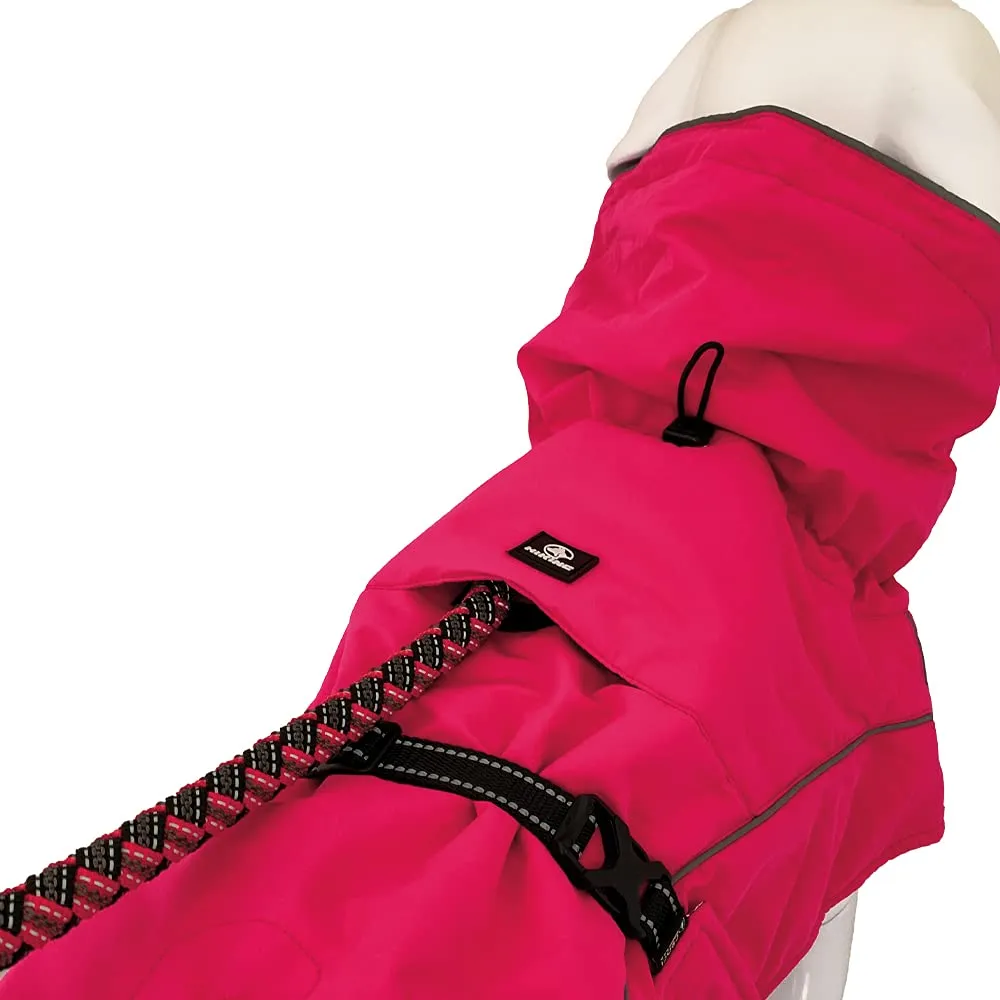 Croci Hiking Cappotto Per Cani, Impermeabile Per Cani, Makalu, Fodera Termoregolante, Rosa (Fucsia), 80 cm - immagine 5